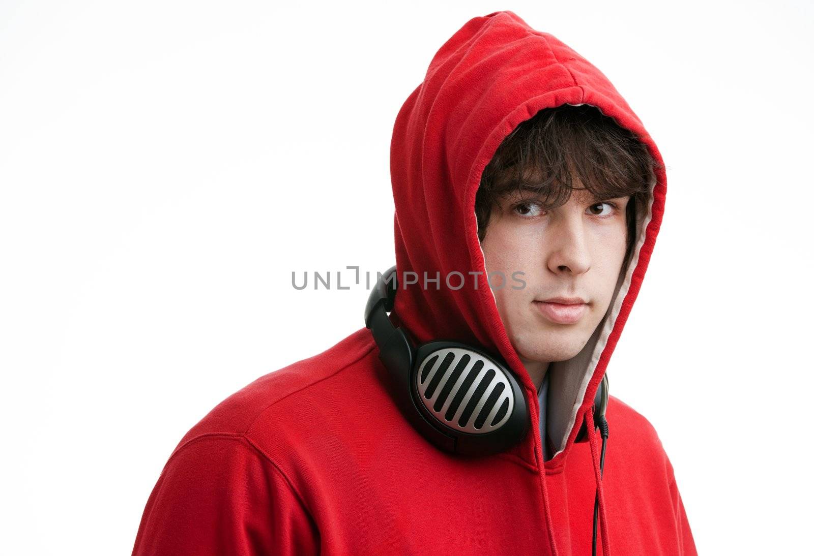 An image of a young man with headphones