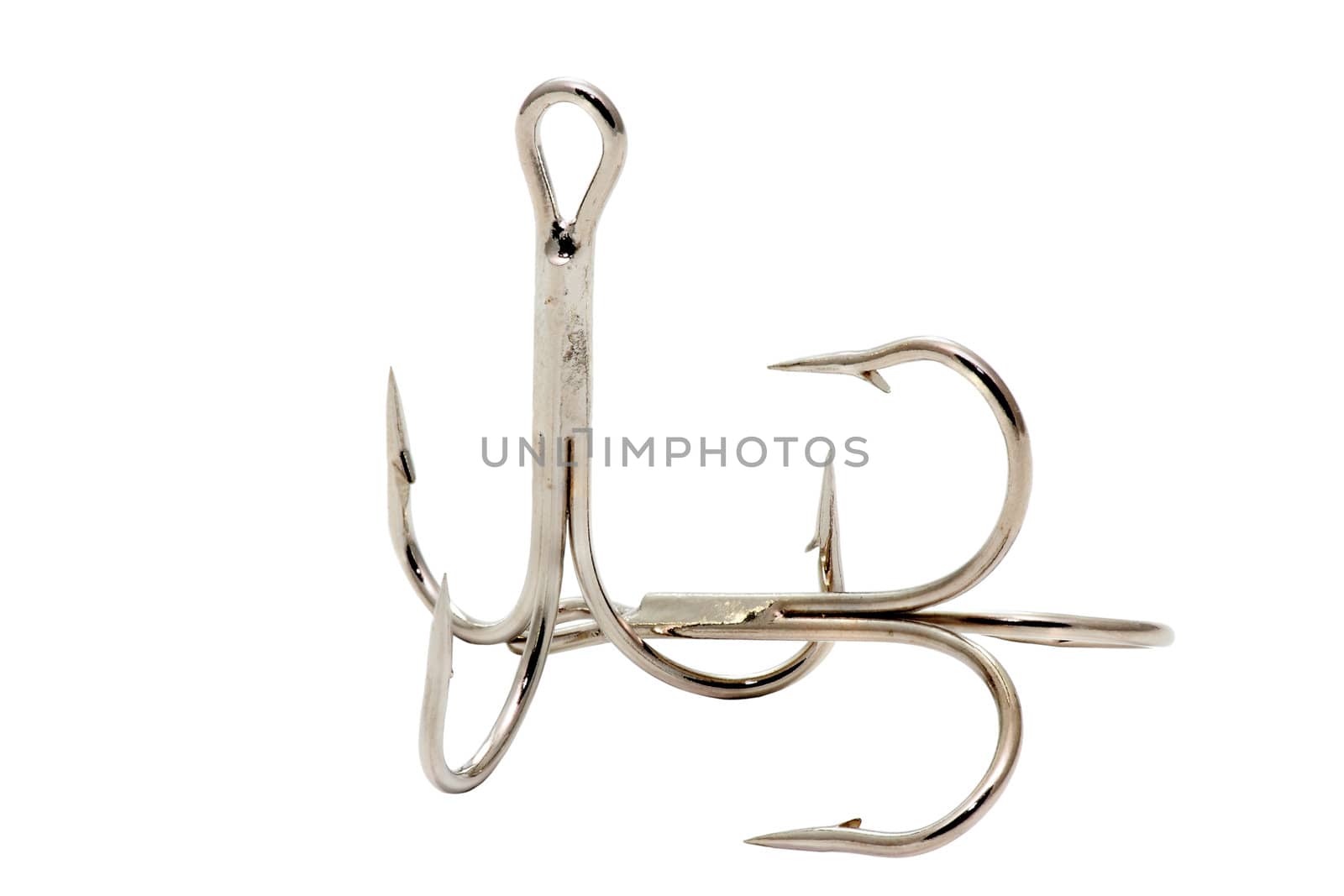 treble hooks for fishing or jigging with cut work path