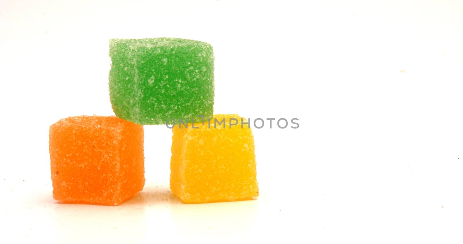 Fruit jelly under the sugar