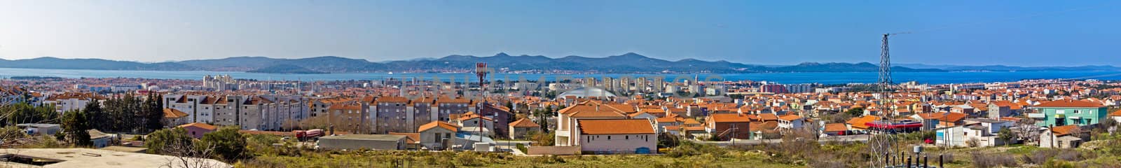 Adriatic city of Zadar panoramic view, Croatia, Dalmatia