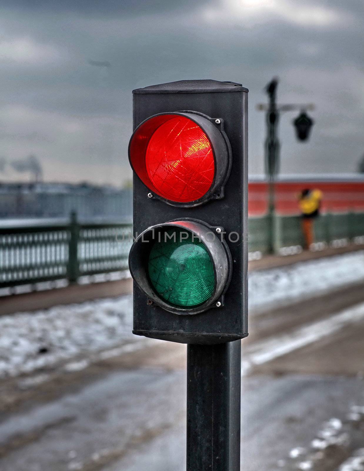Red light warns of danger