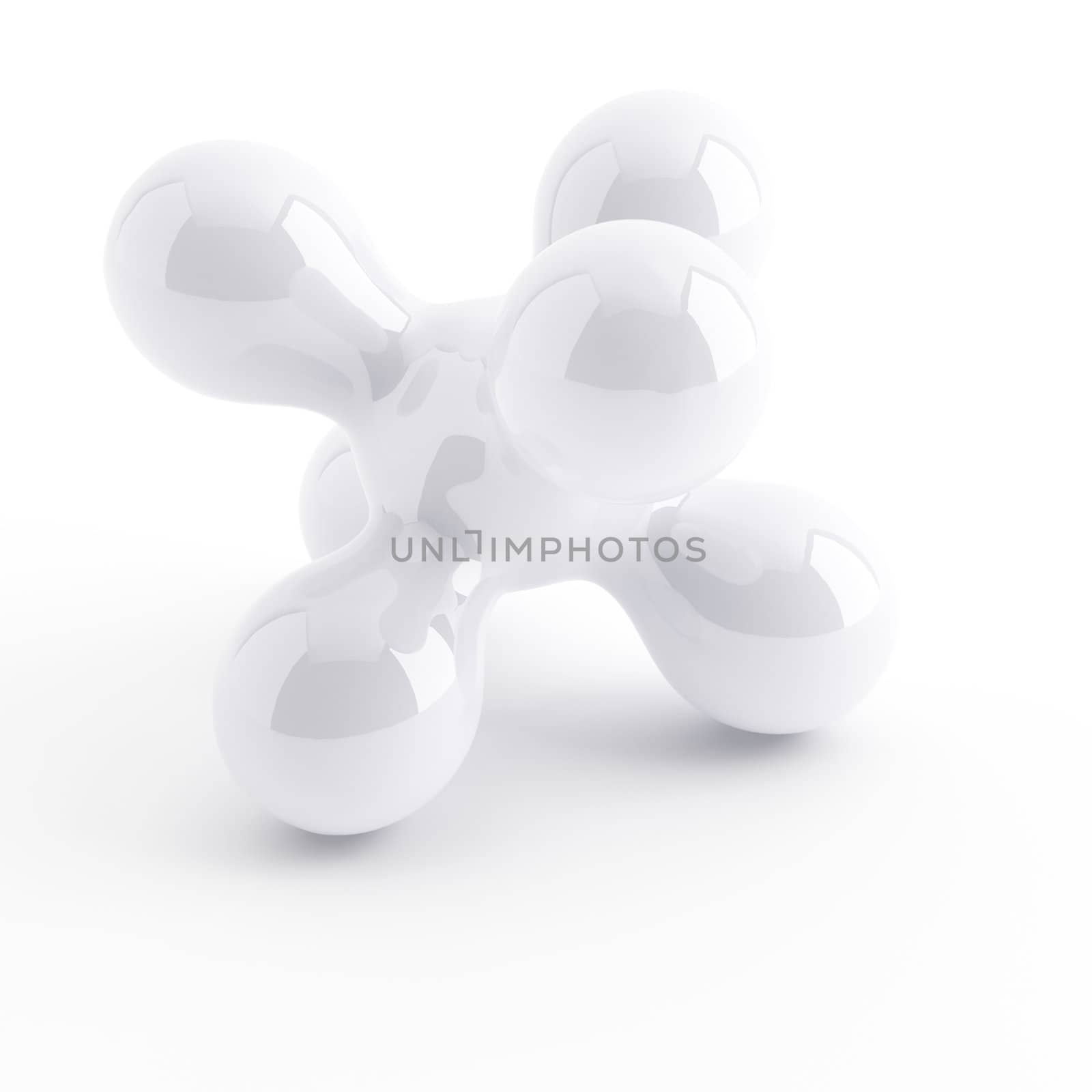 light smooth abstraction on a white background