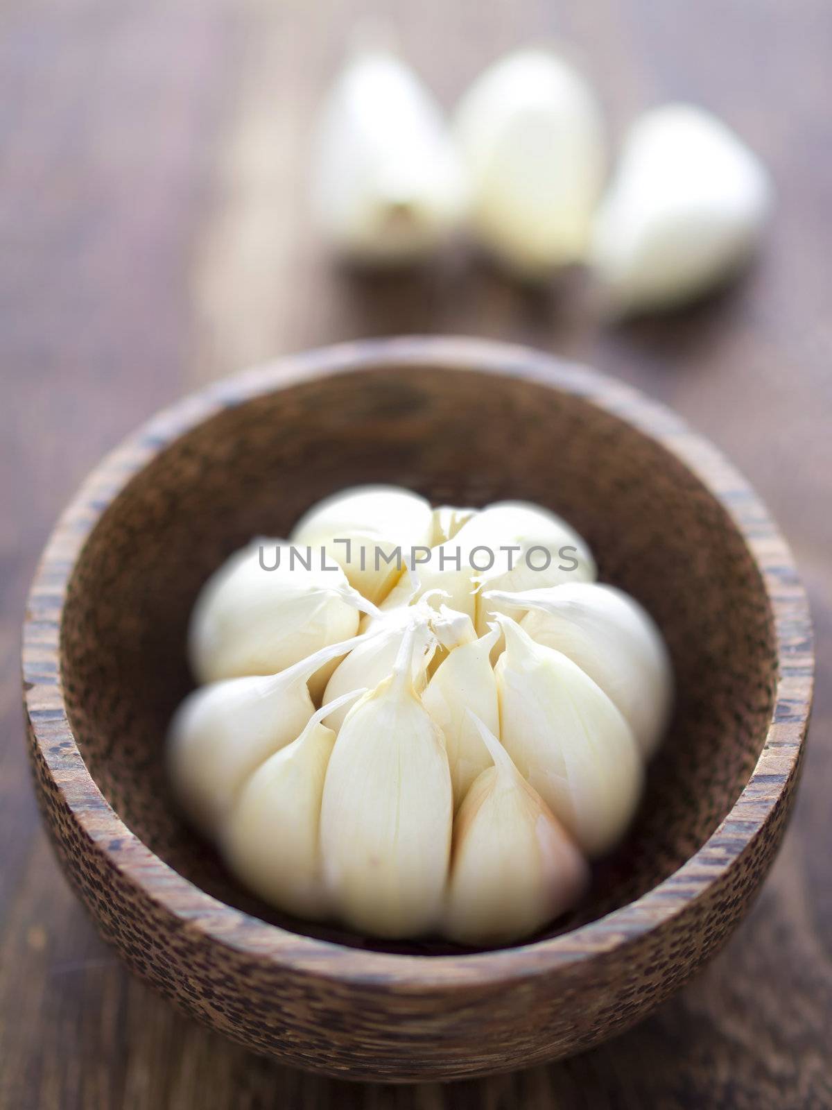 close up of a clove of garlic