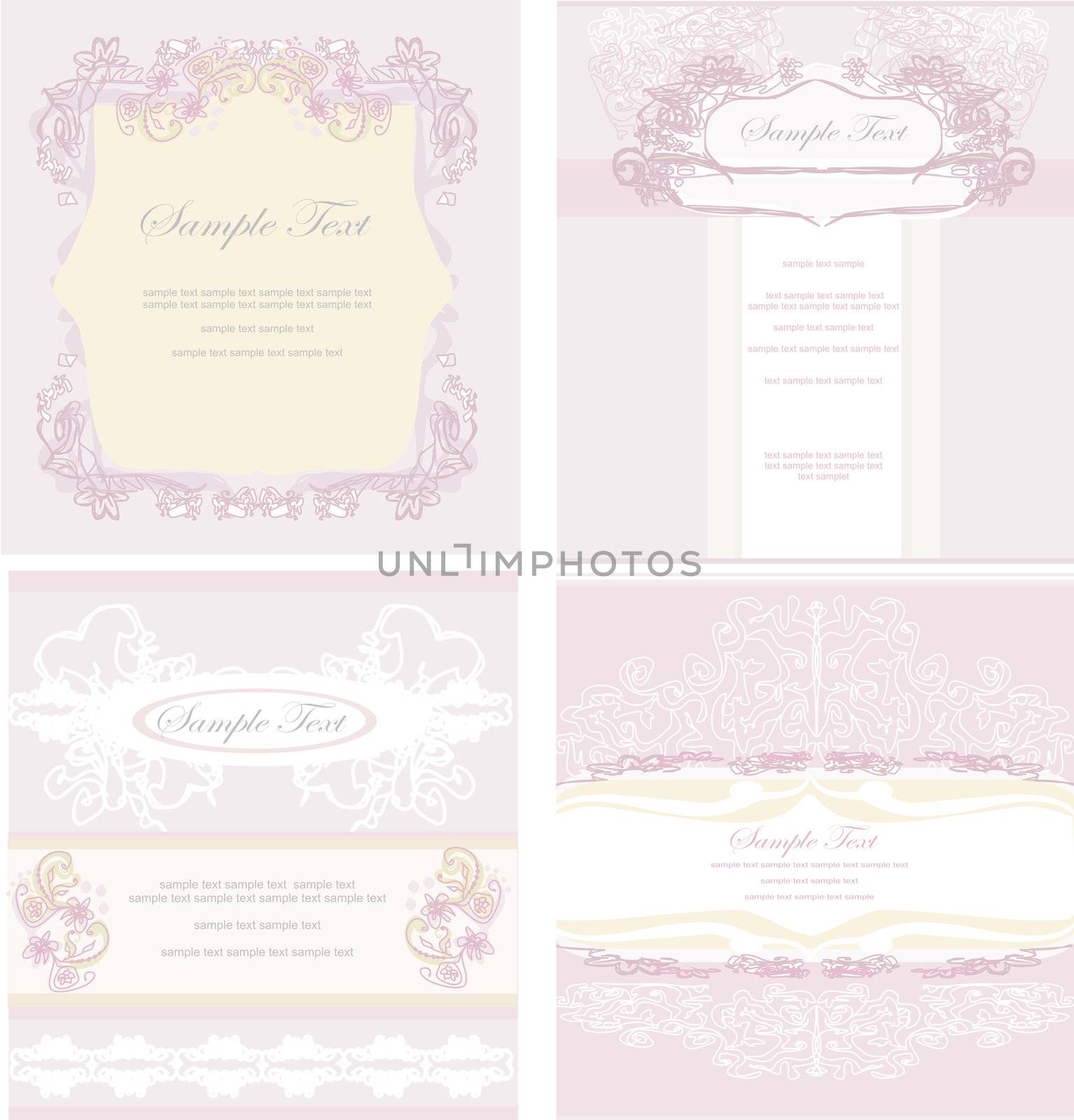 romantic vintage invitation