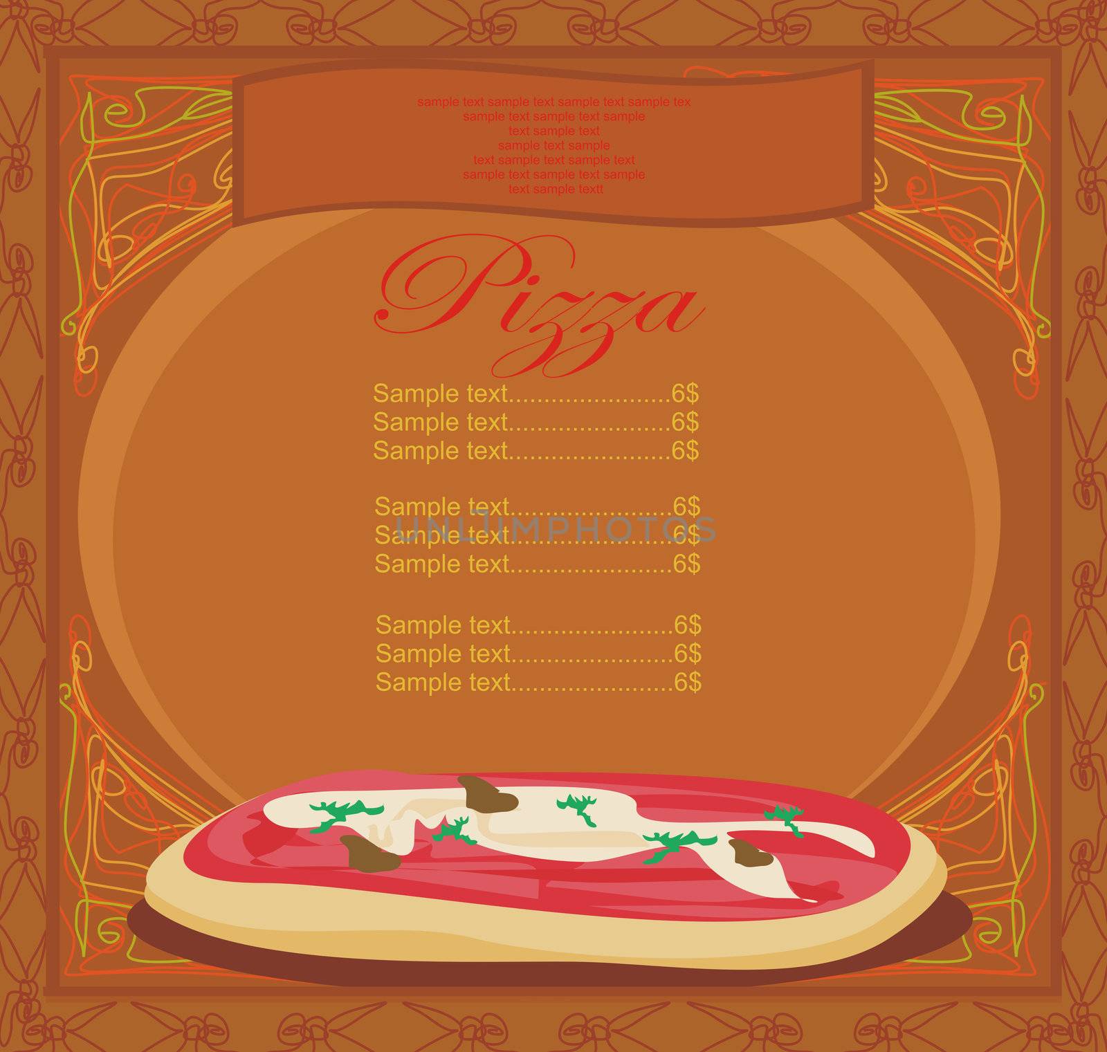 Pizza Menu Template