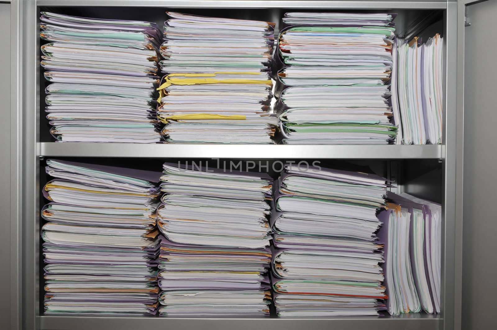 Many stacks of folders by shkyo30