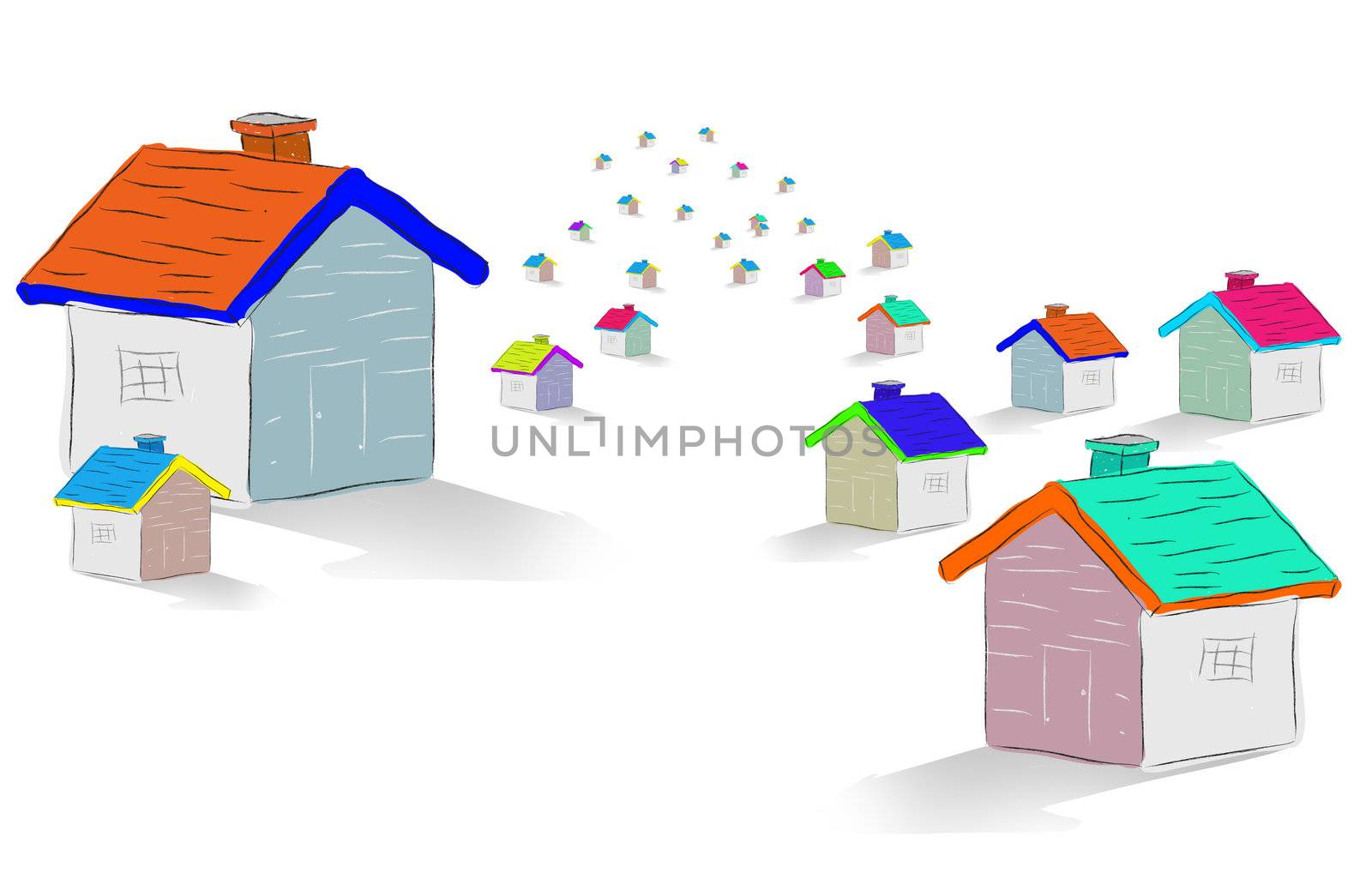 Group of houses