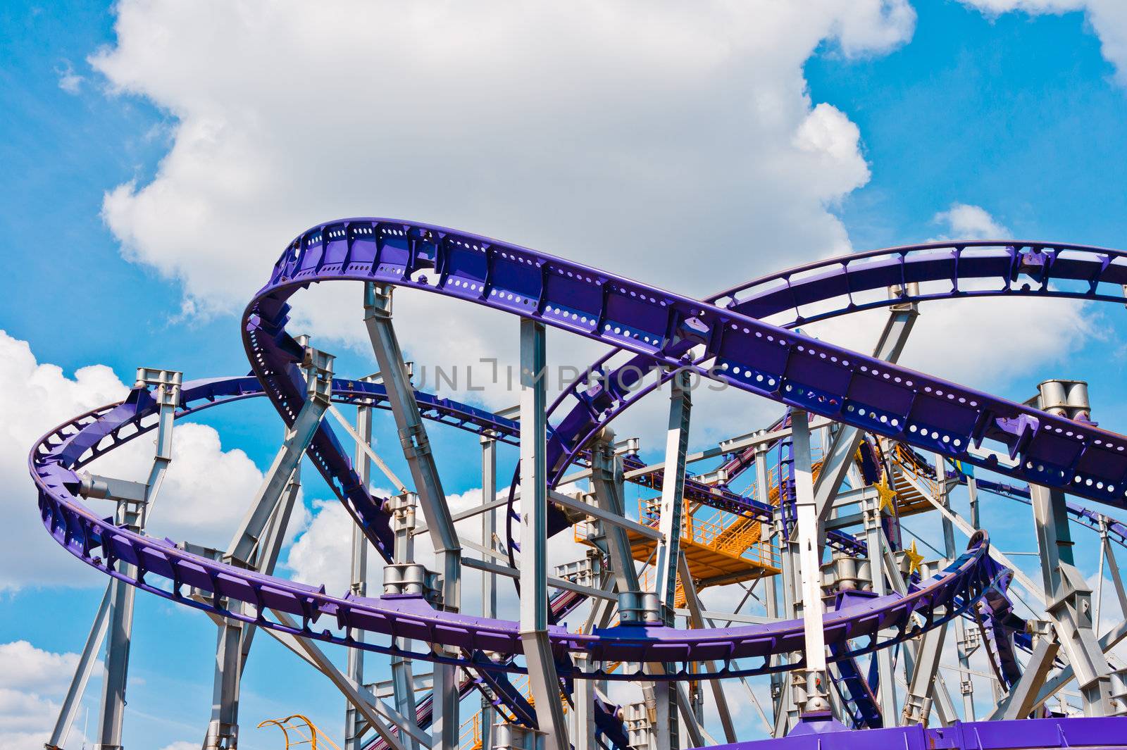 Roller coaster in Moscow, Russia, East Europe