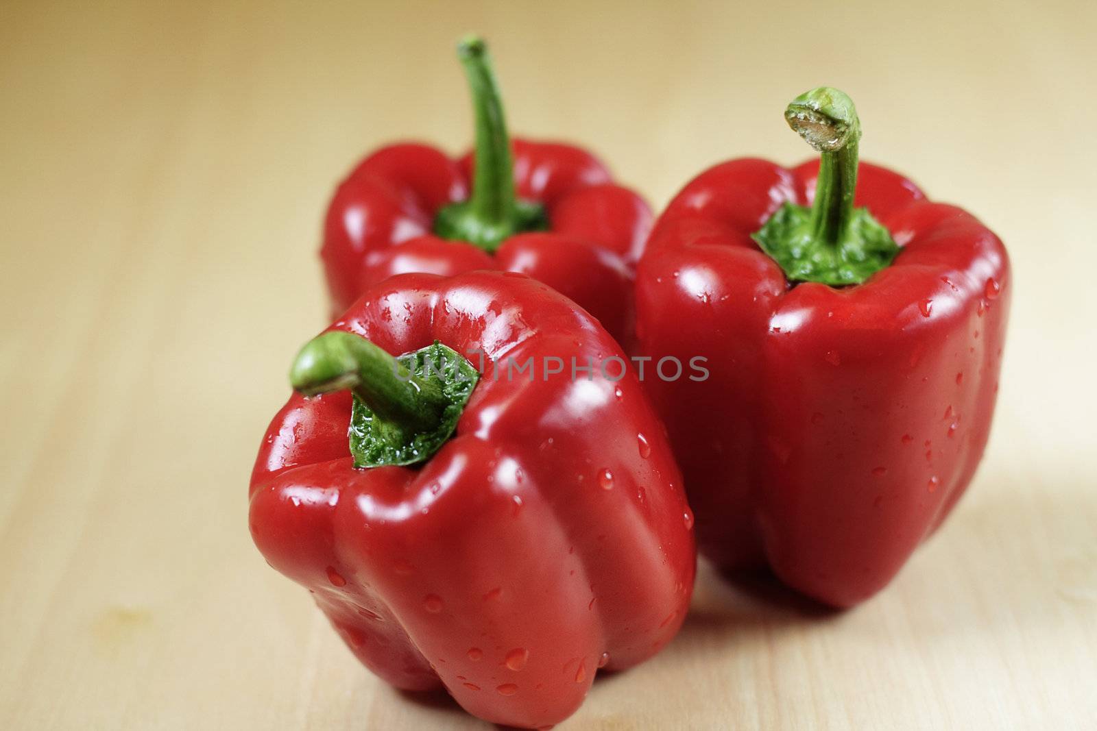 Three red peppers by pulen