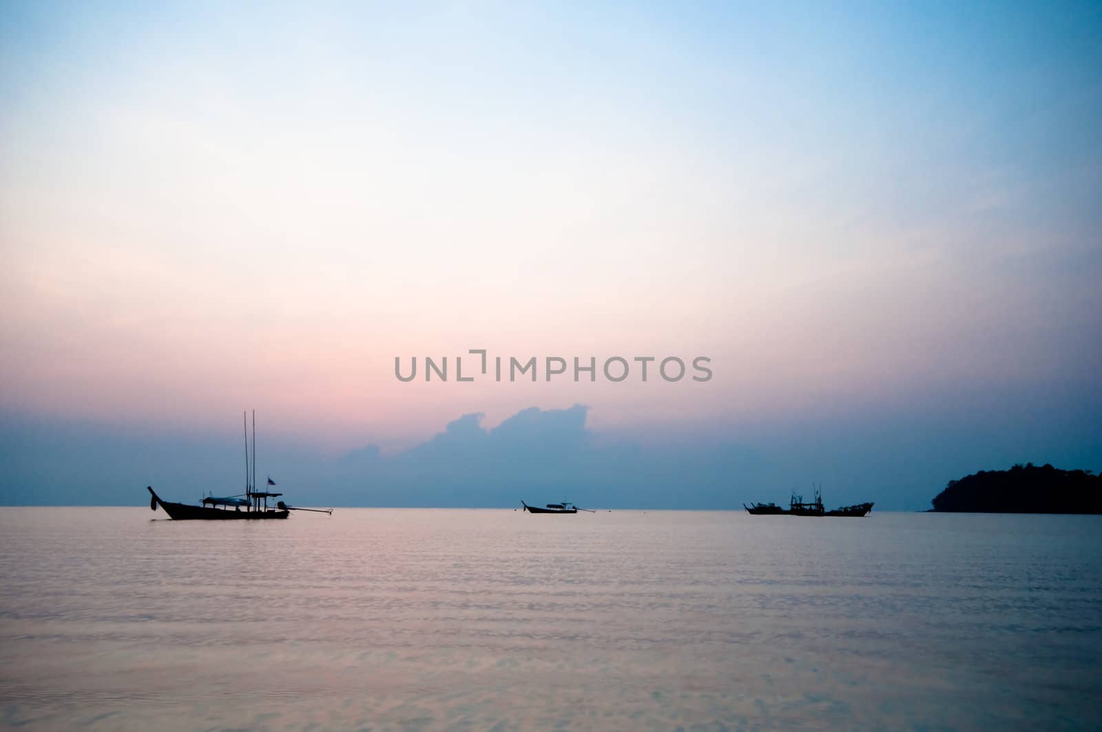 sunrise at Surin island,the southern of Thailand