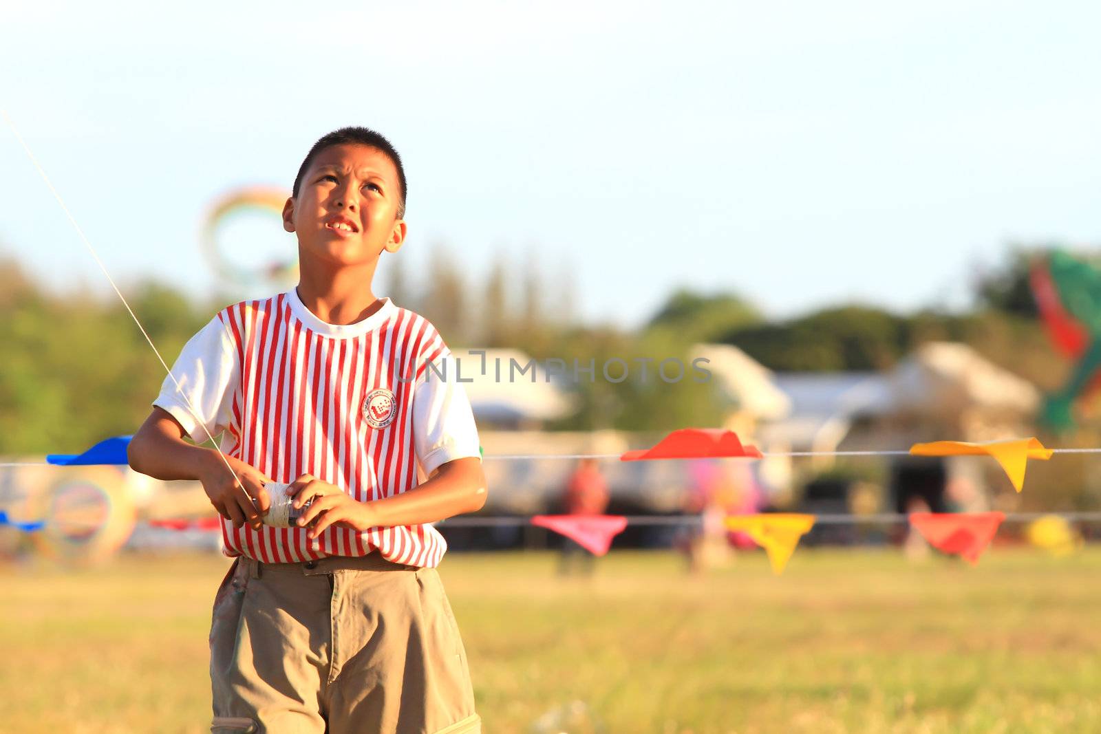 CHA-AM - MARCH 10: Colorful kites in the 12th Thailand International Kite Festival on March 9, 2012 in Naresuan Camp, Cha-am, Thailand