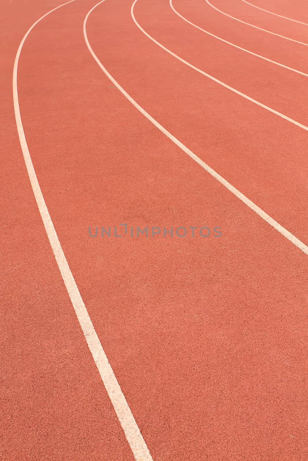 Head Start Red, White Running Track Background 
 by rufous
