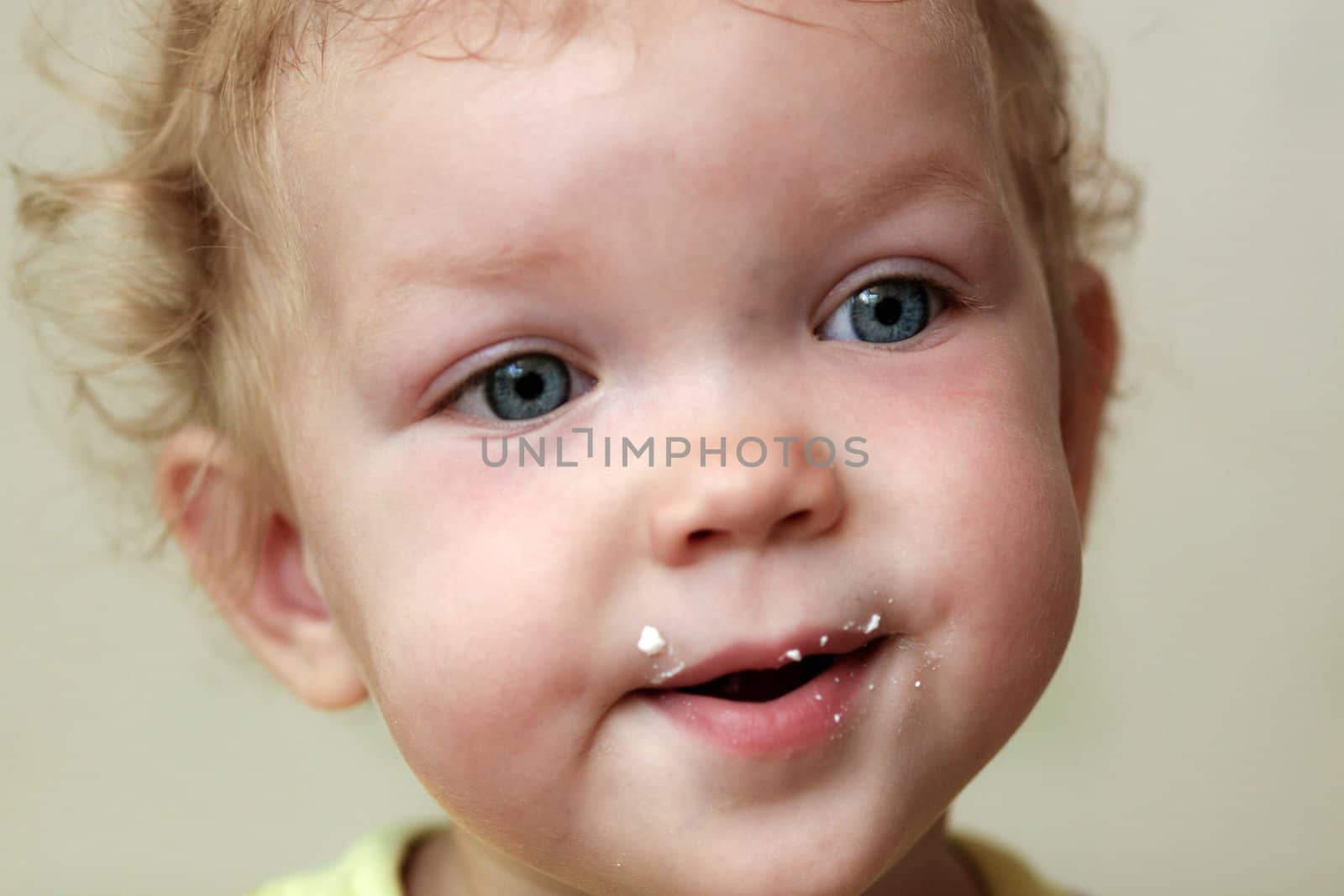 An image of baby girl. Portrait close-up