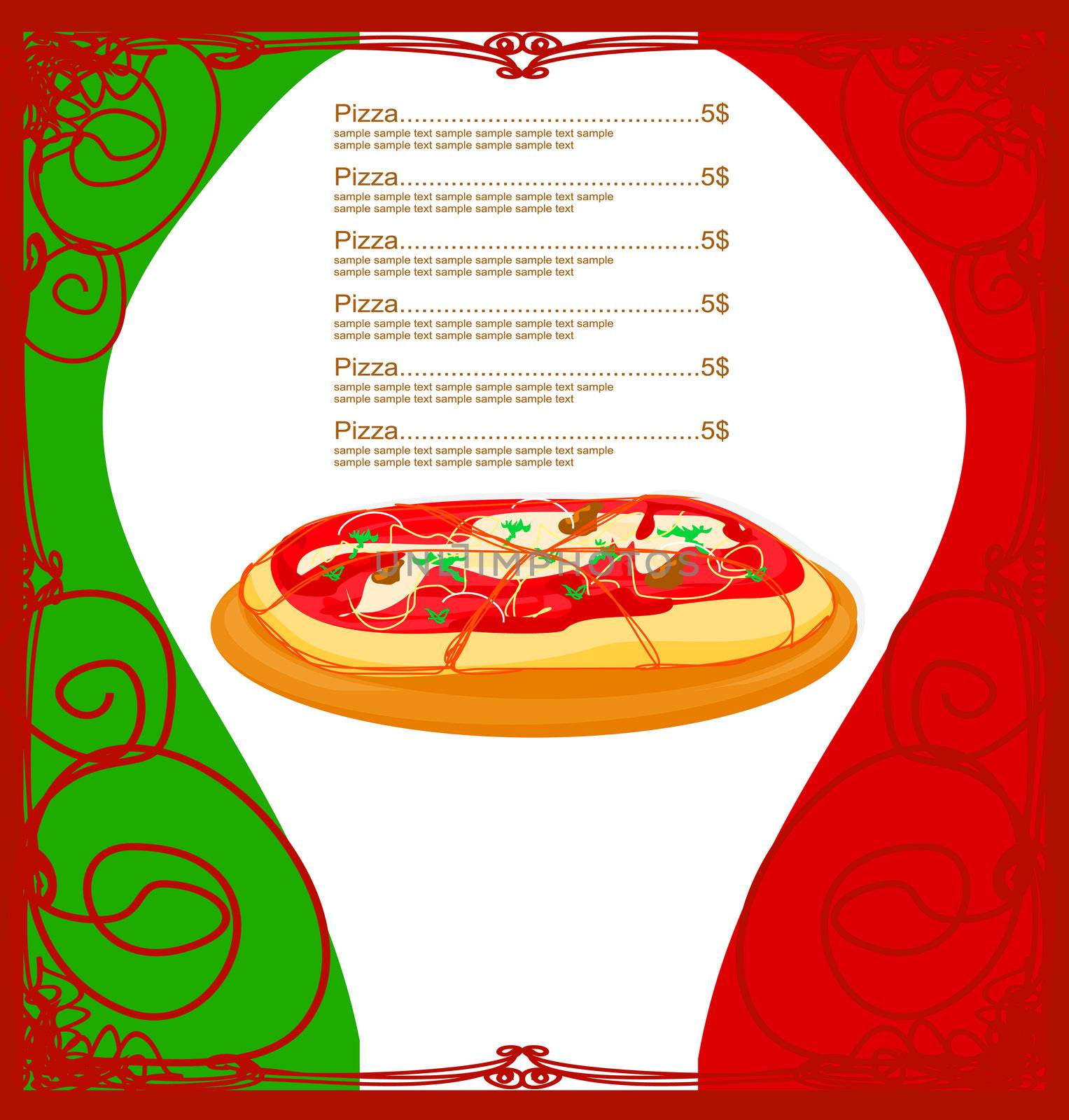 Pizza Menu Template