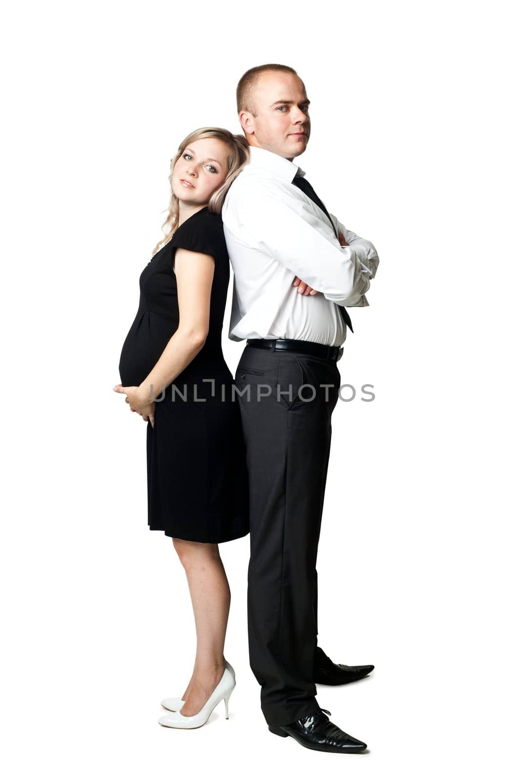 Pregnant woman and her boss by velkol