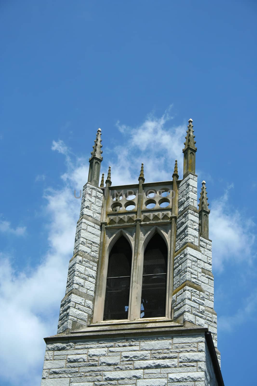 A old church with blue sky