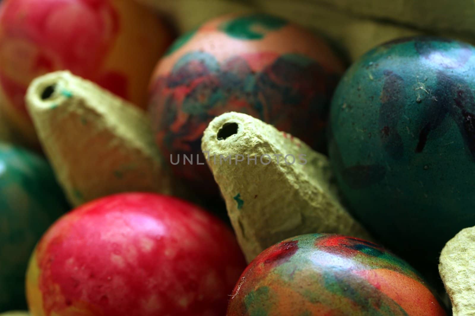 hand painted easter eggs by Teka77