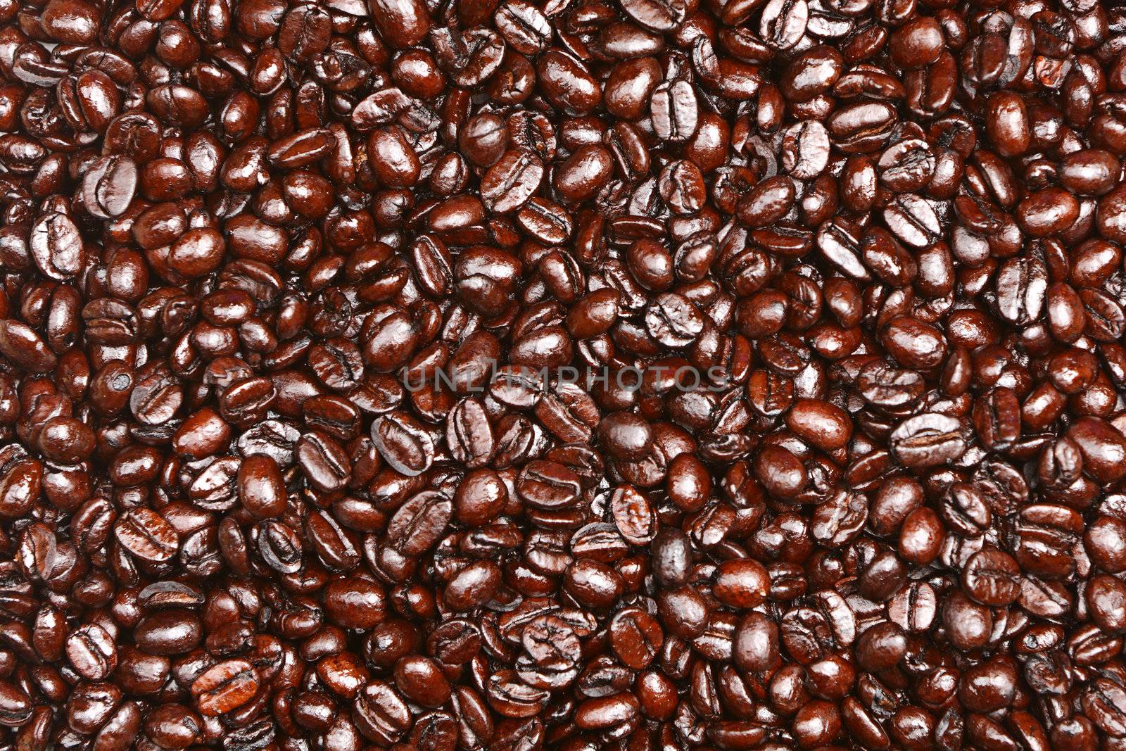 Coffee beans texture background by Maridav