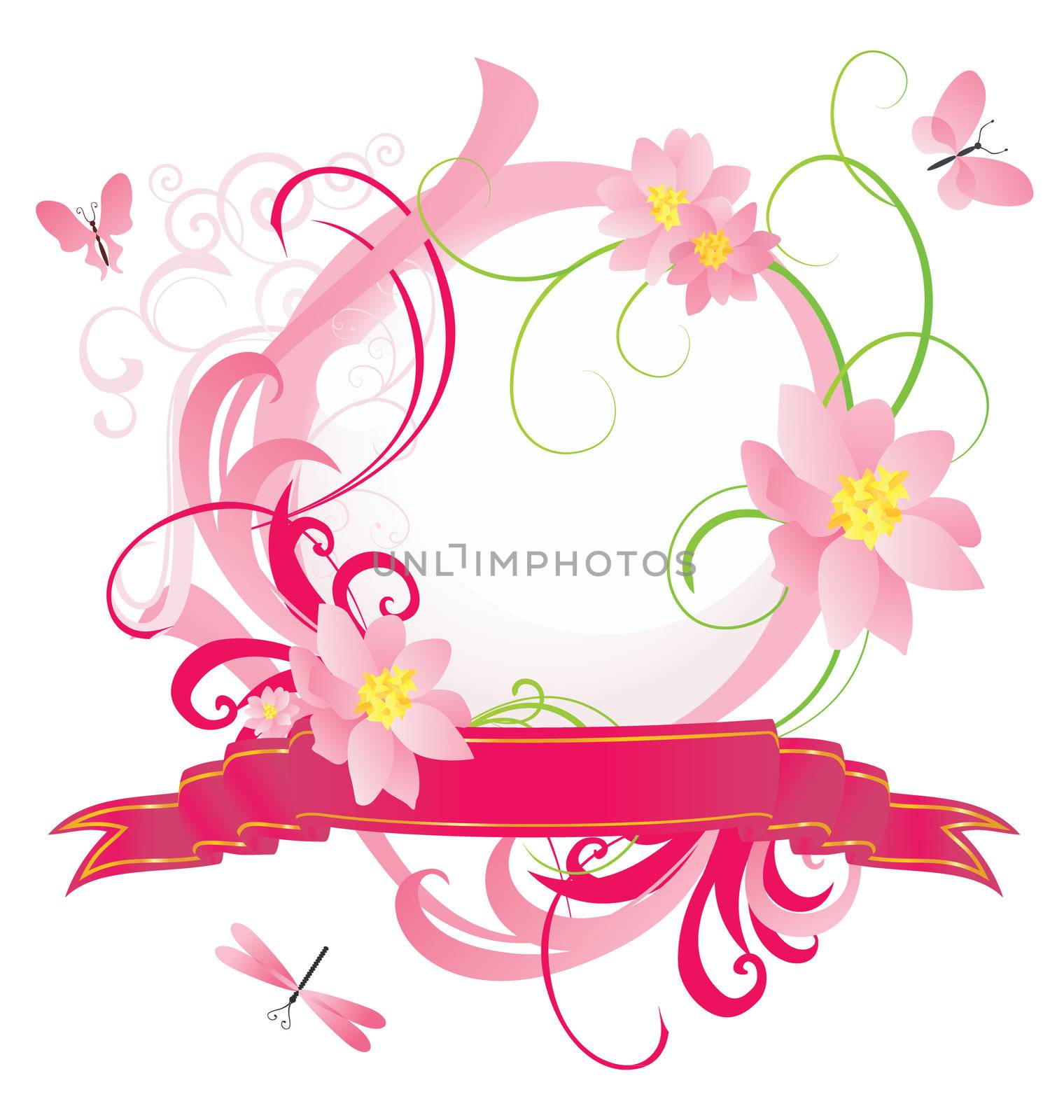 spring and summer vector flower bunners