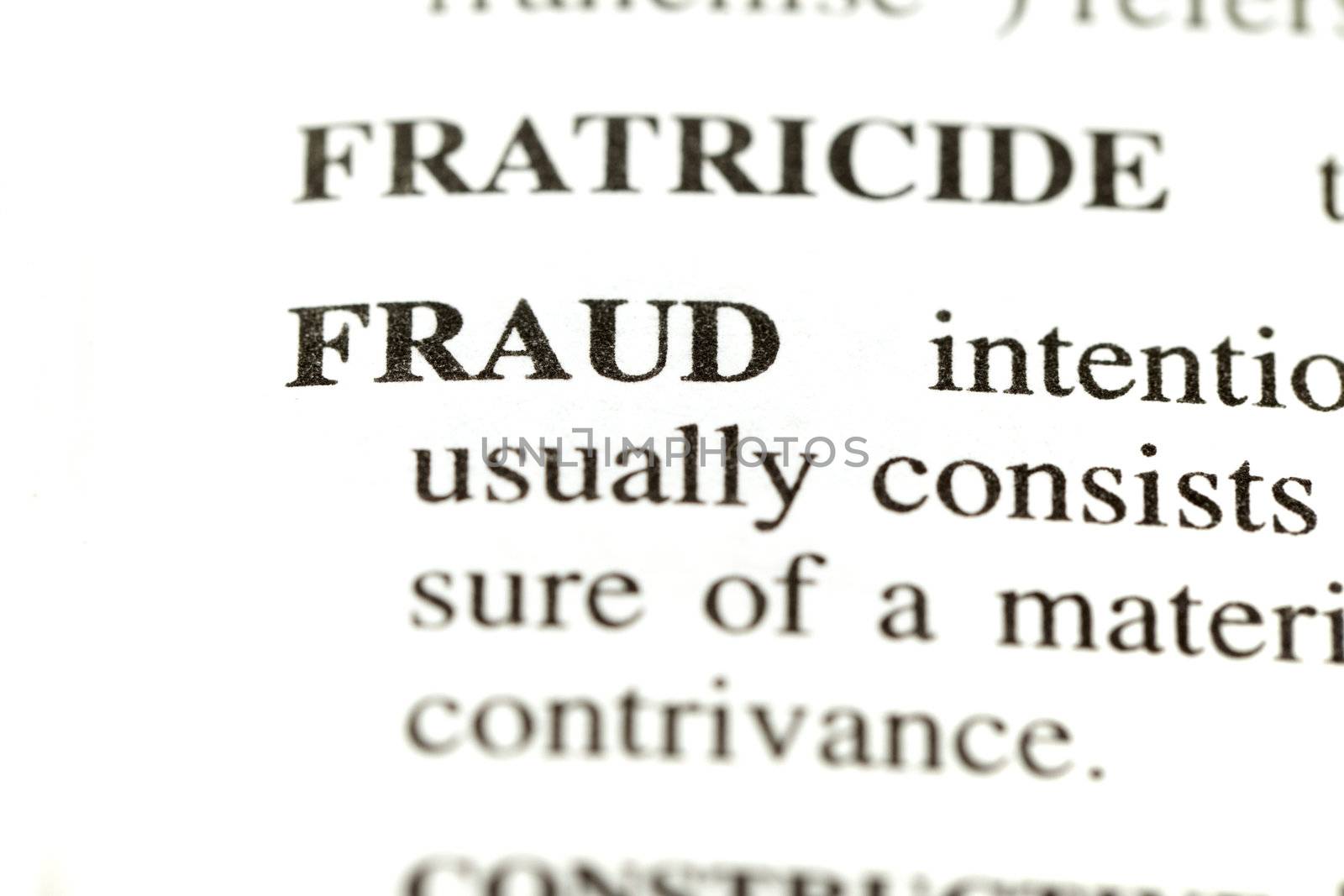 Definition of the word fraud from a legal dictionary