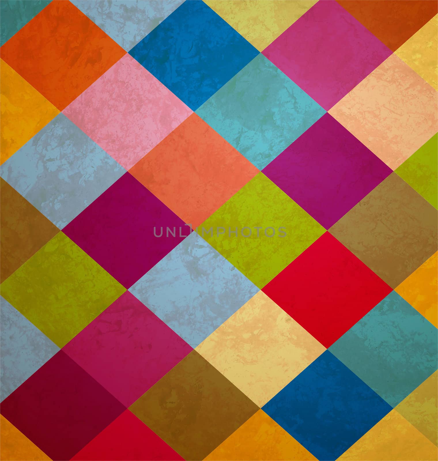 colorful grunge squares background by CherJu