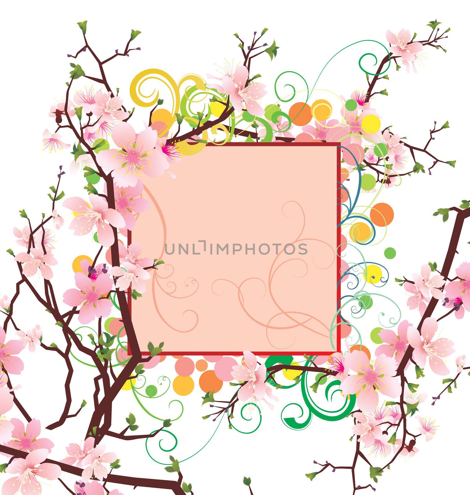 spring and summer vector flower bunners