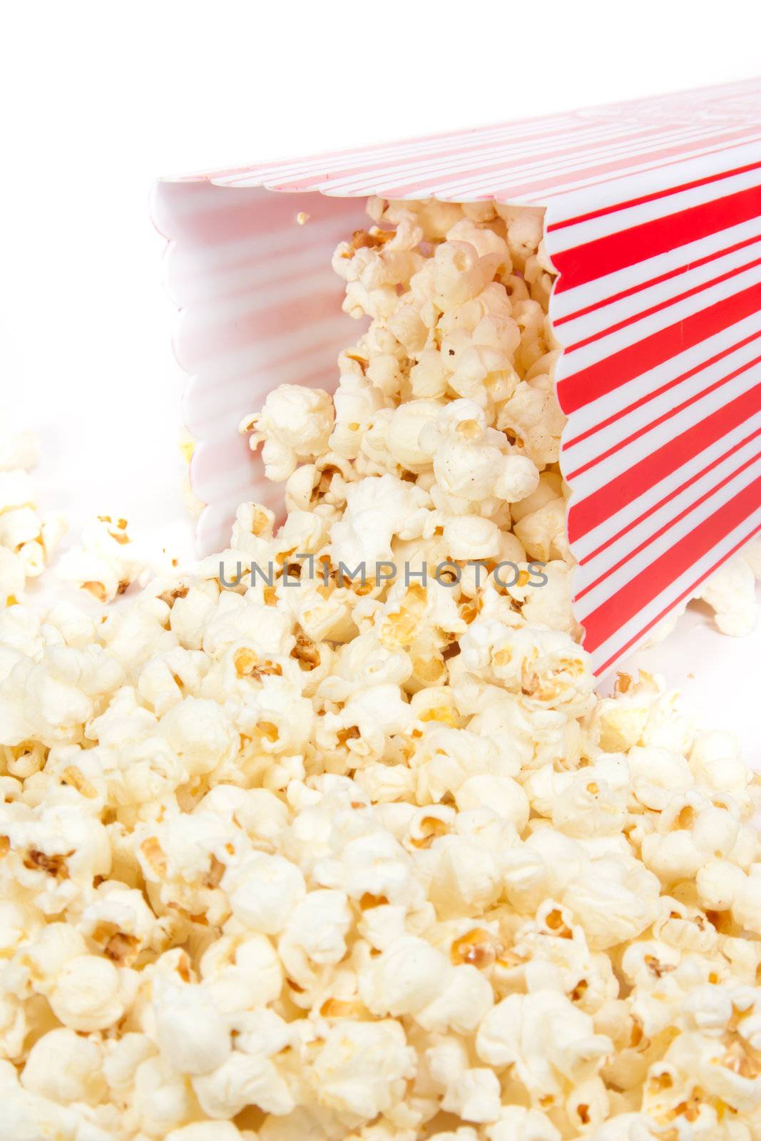 Picture of some popcorn spiiled out