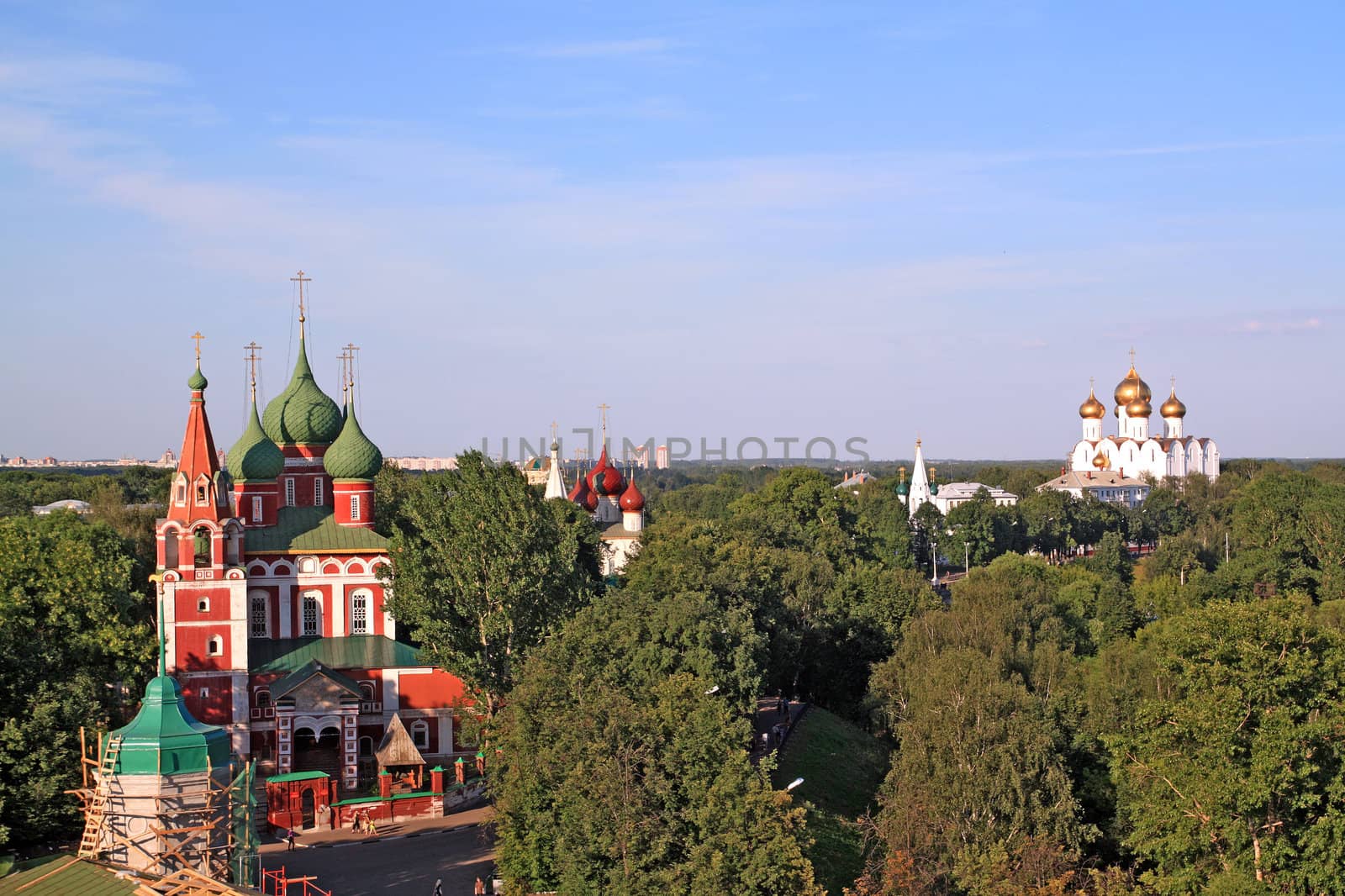 christian orthodox church amongst tree