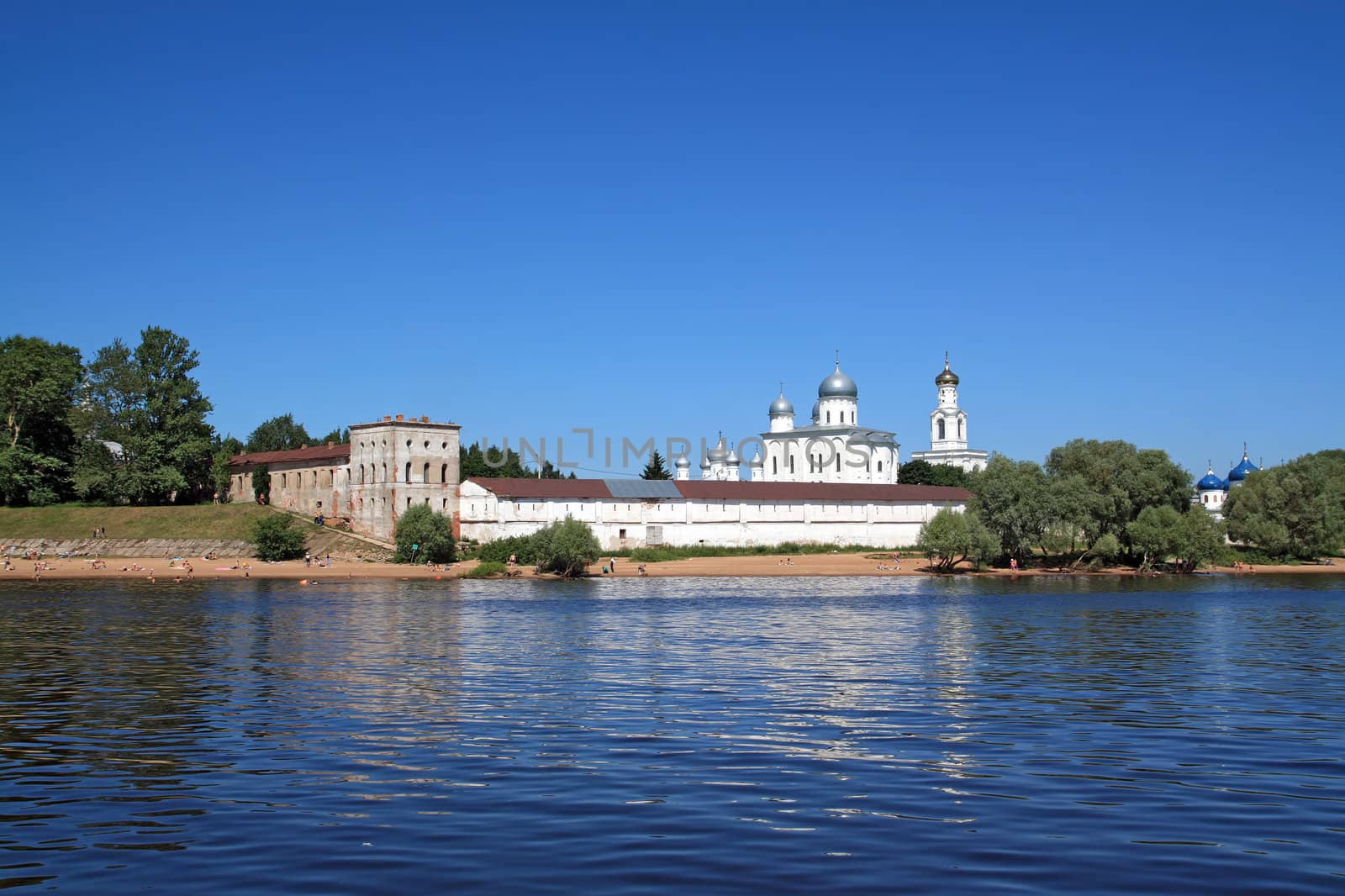 christian orthodox church on coast river