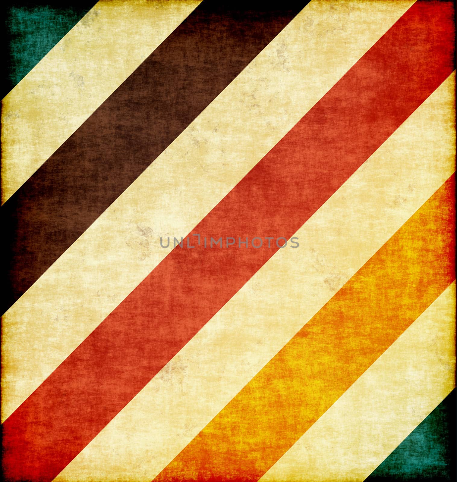 grungy stripes of alternating five colors