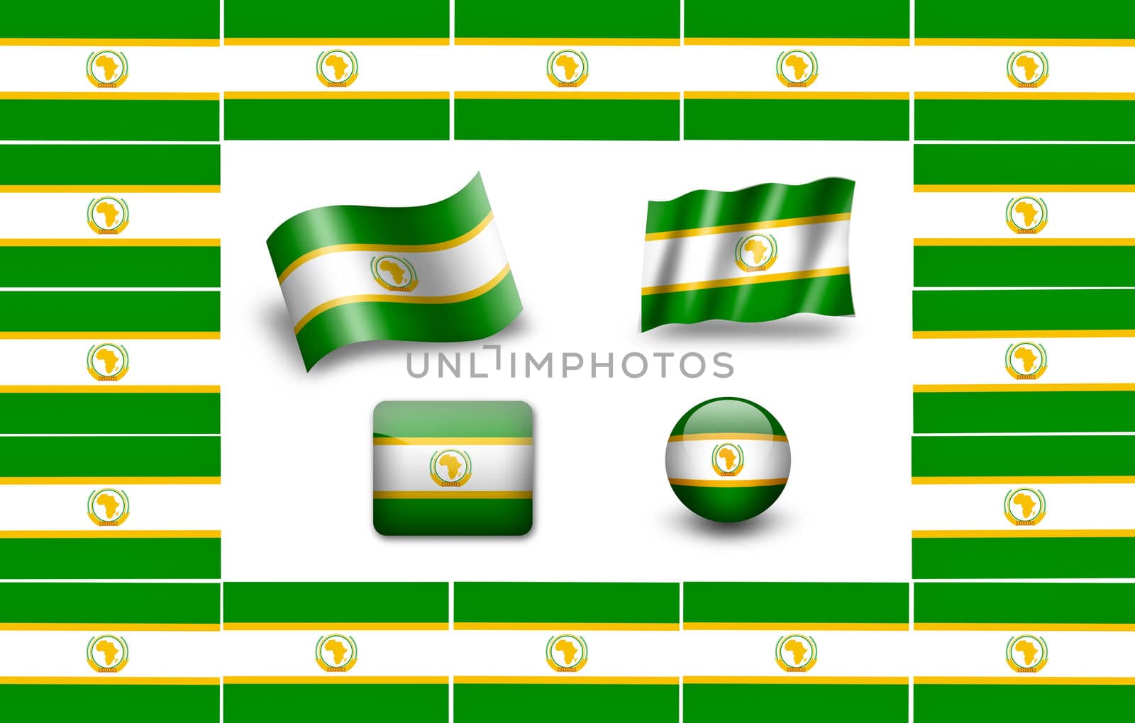 flag of African Union by ewastudio