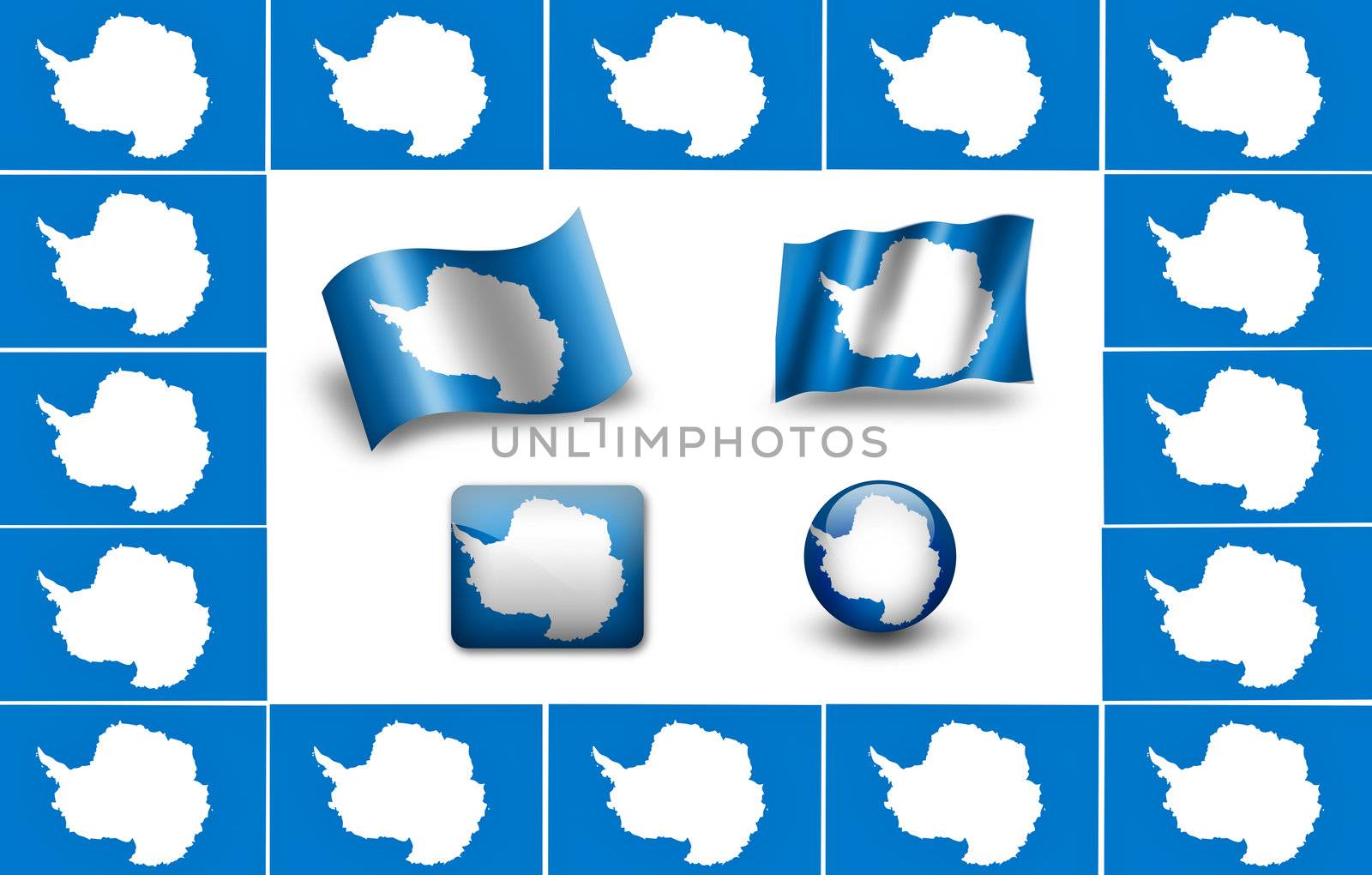 flag of Antarctica. icon set