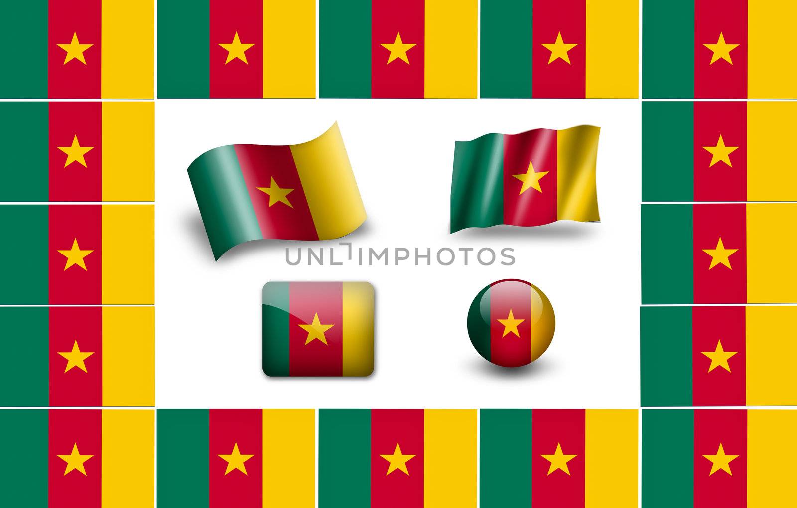 Flag of Cameroon by ewastudio