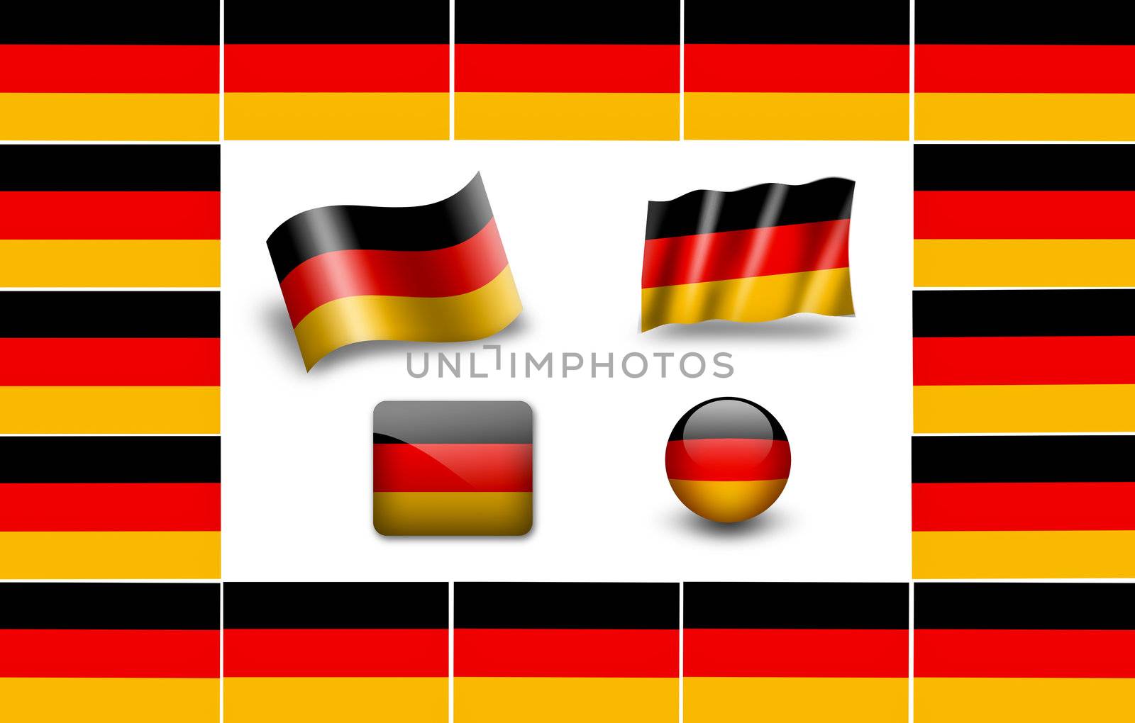 flag of Germany. icon set