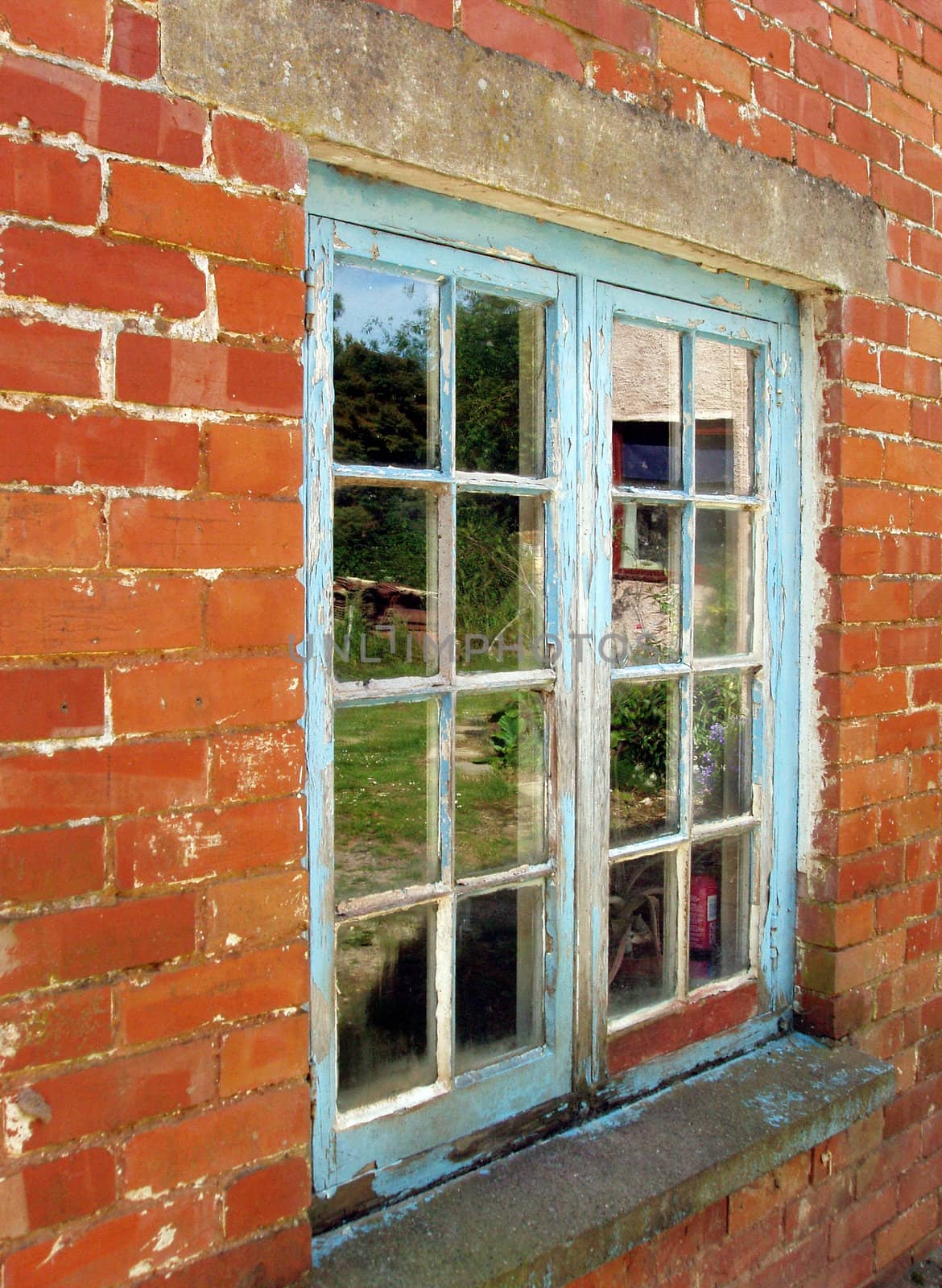 Windows on a country home    
