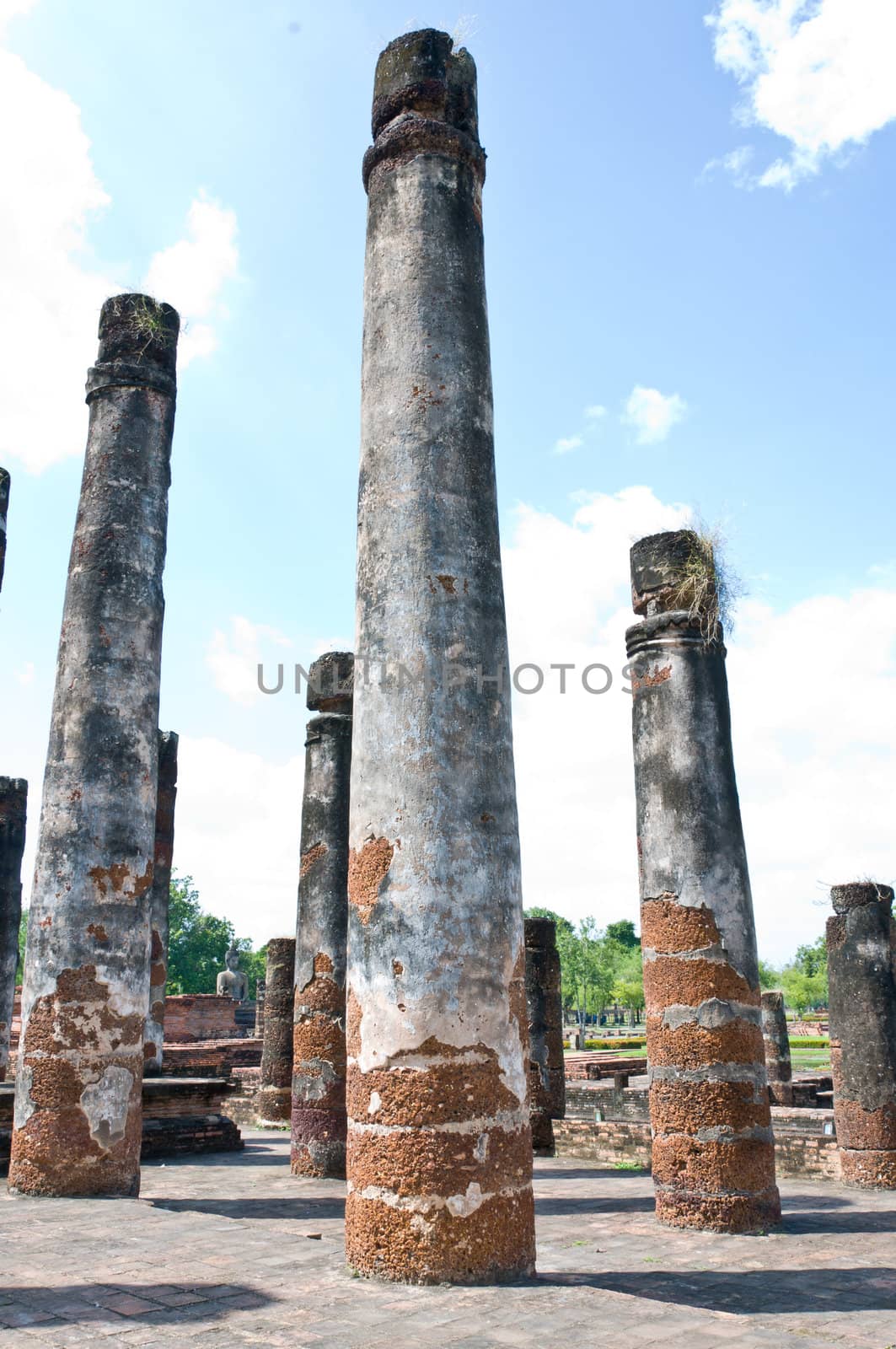 Old pillar in temple