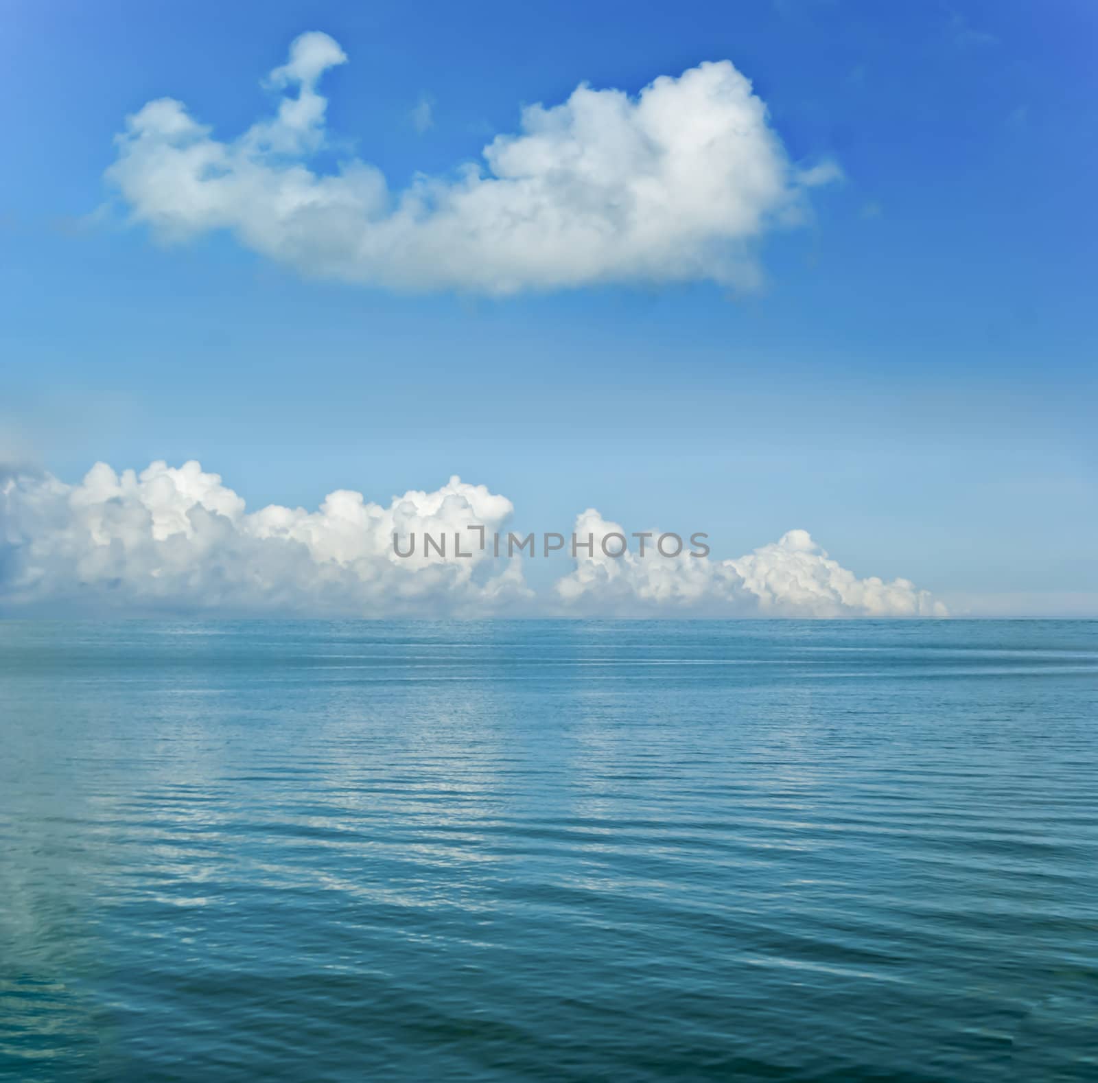 Background image of the blue sky and seas by xfdly5