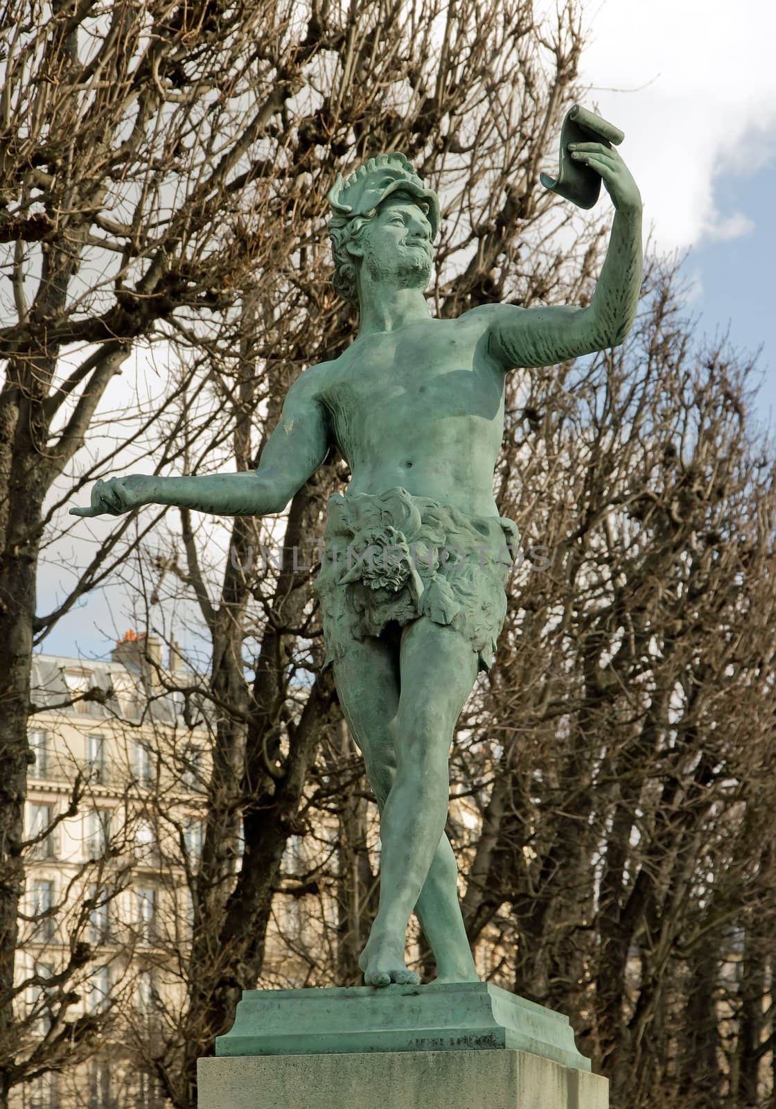 greek actor  A Bourgeois sculpture 19 th  (Paris France)