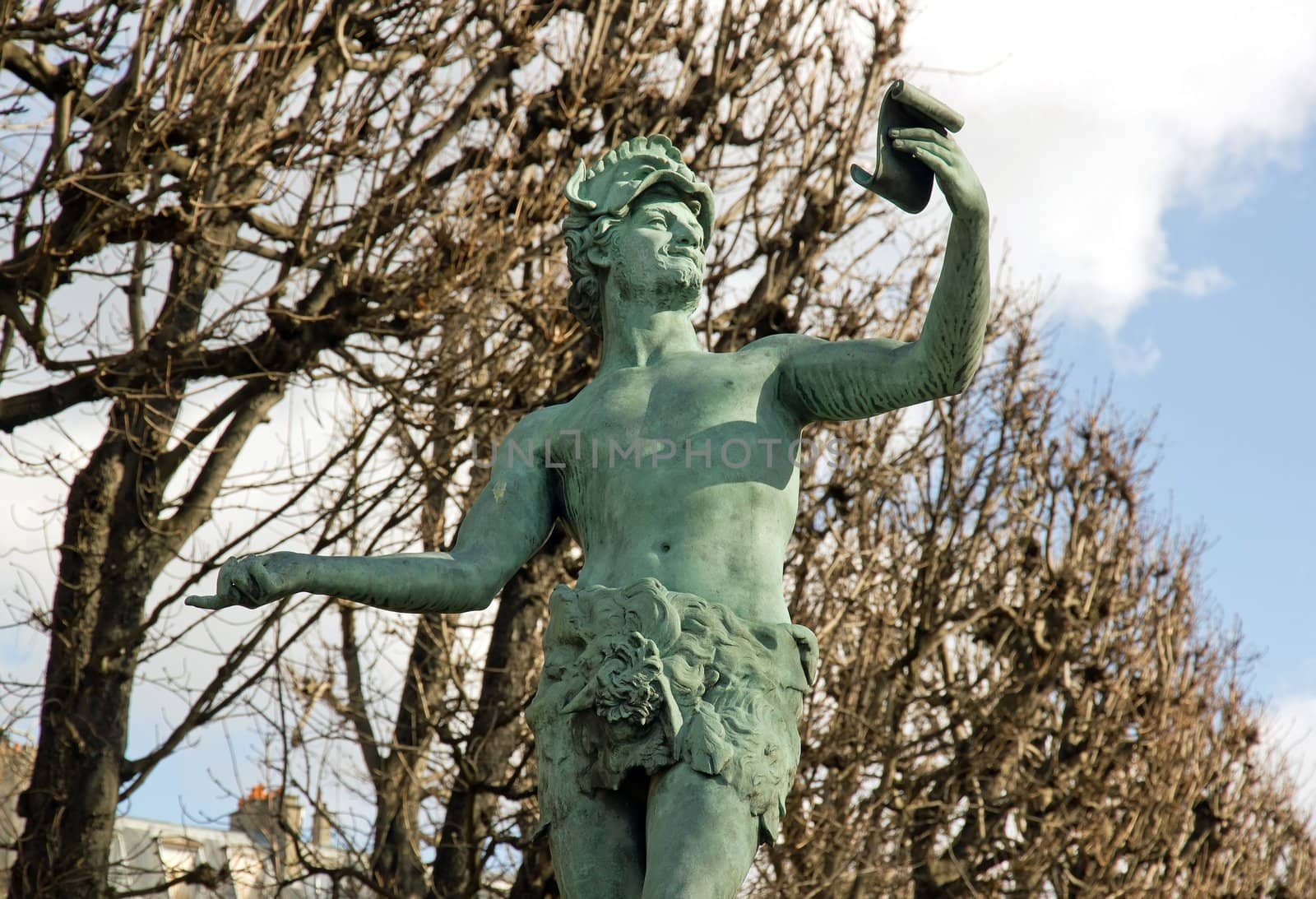 greek actor  A Bourgeois sculpture 19 th