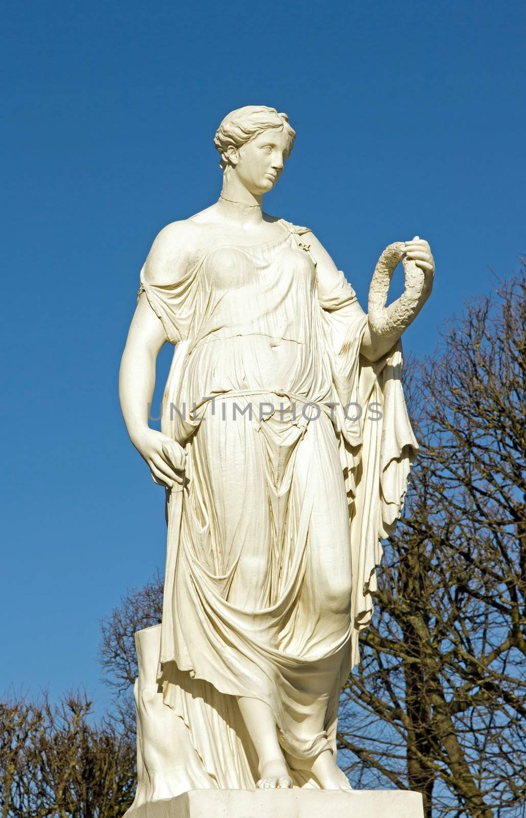 Victory, statue of the 18th century in the style of the ancient