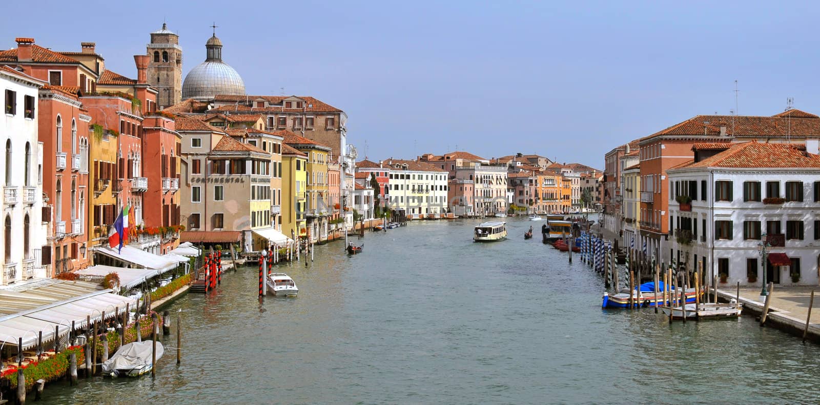View of the Grand Canal in Venice Italy