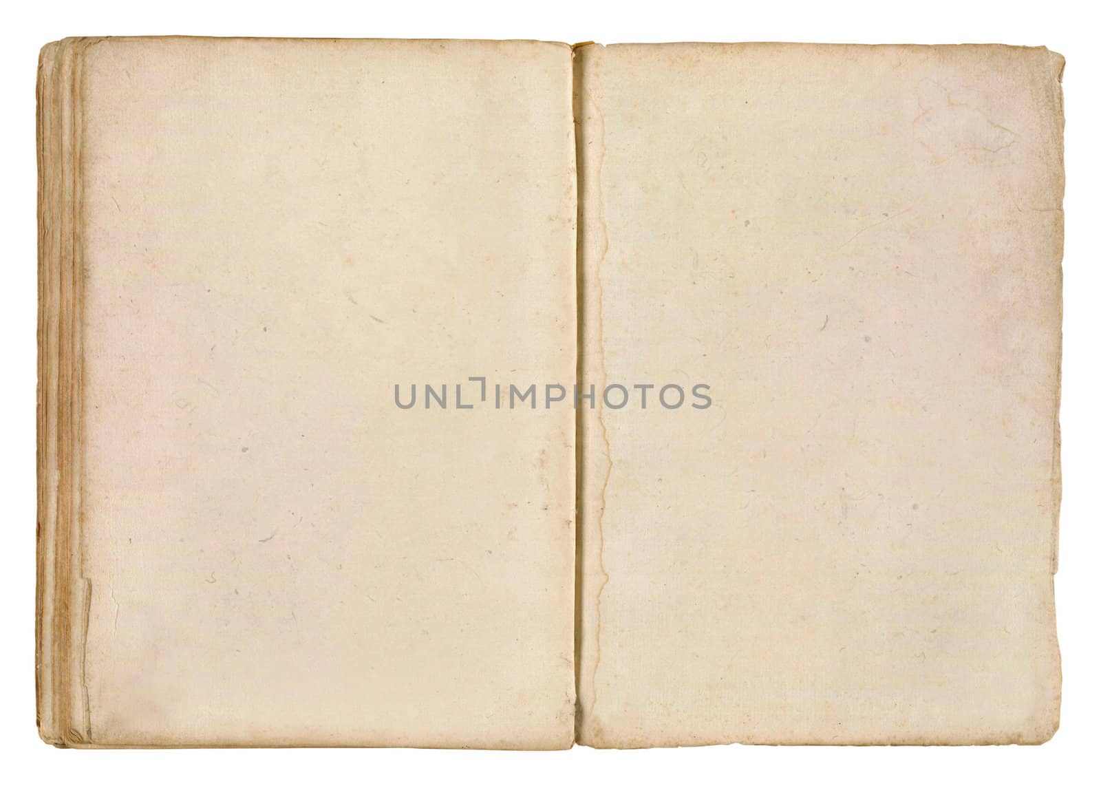 Old Book With Two Blank Pages For Your Copy.