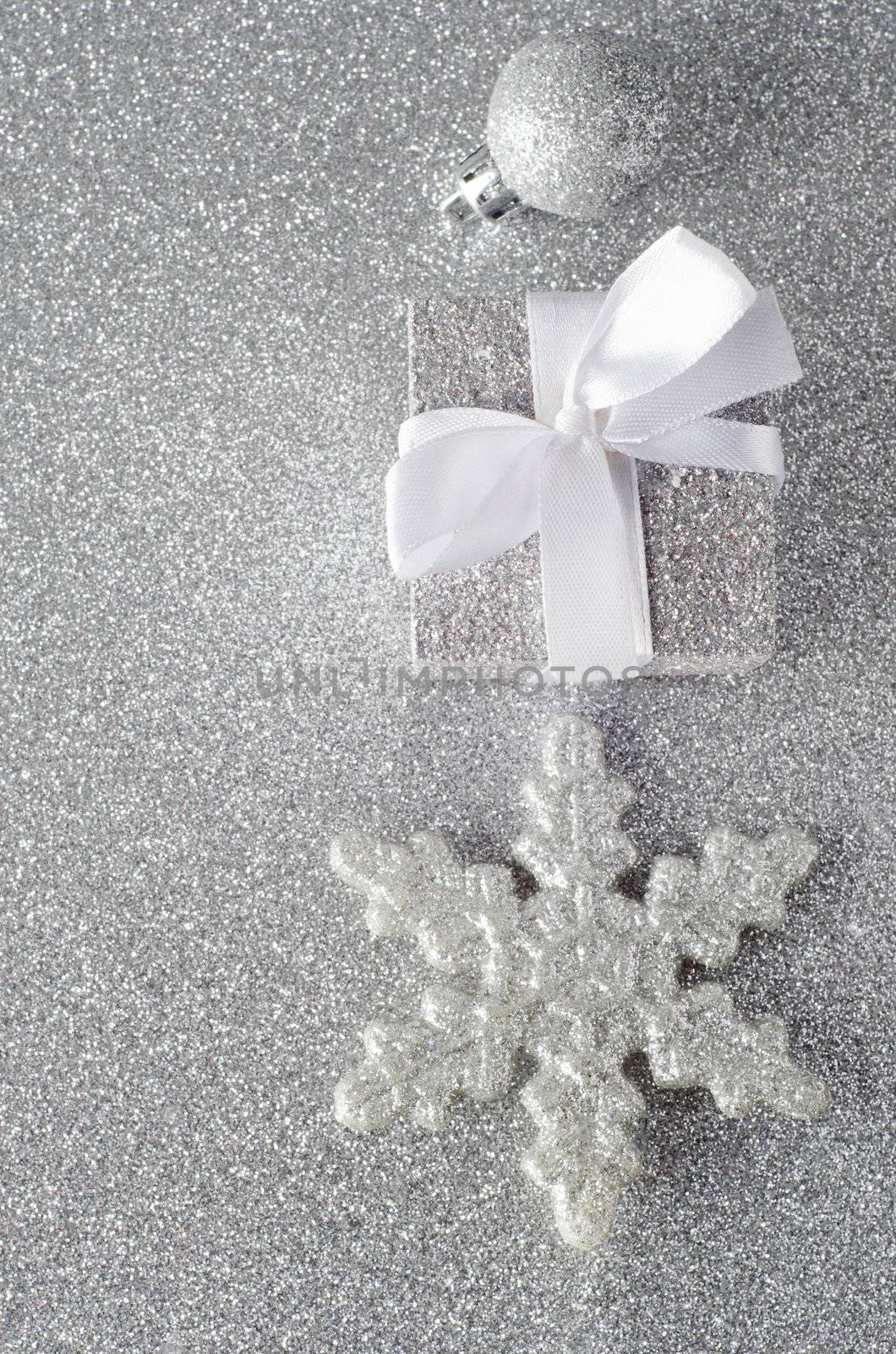 Sparkly Silver Christmas Decorations by frannyanne