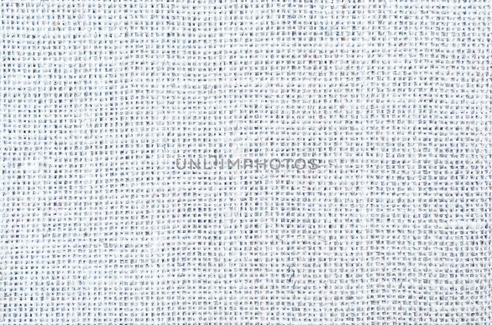 A woven hessian texture background in white.