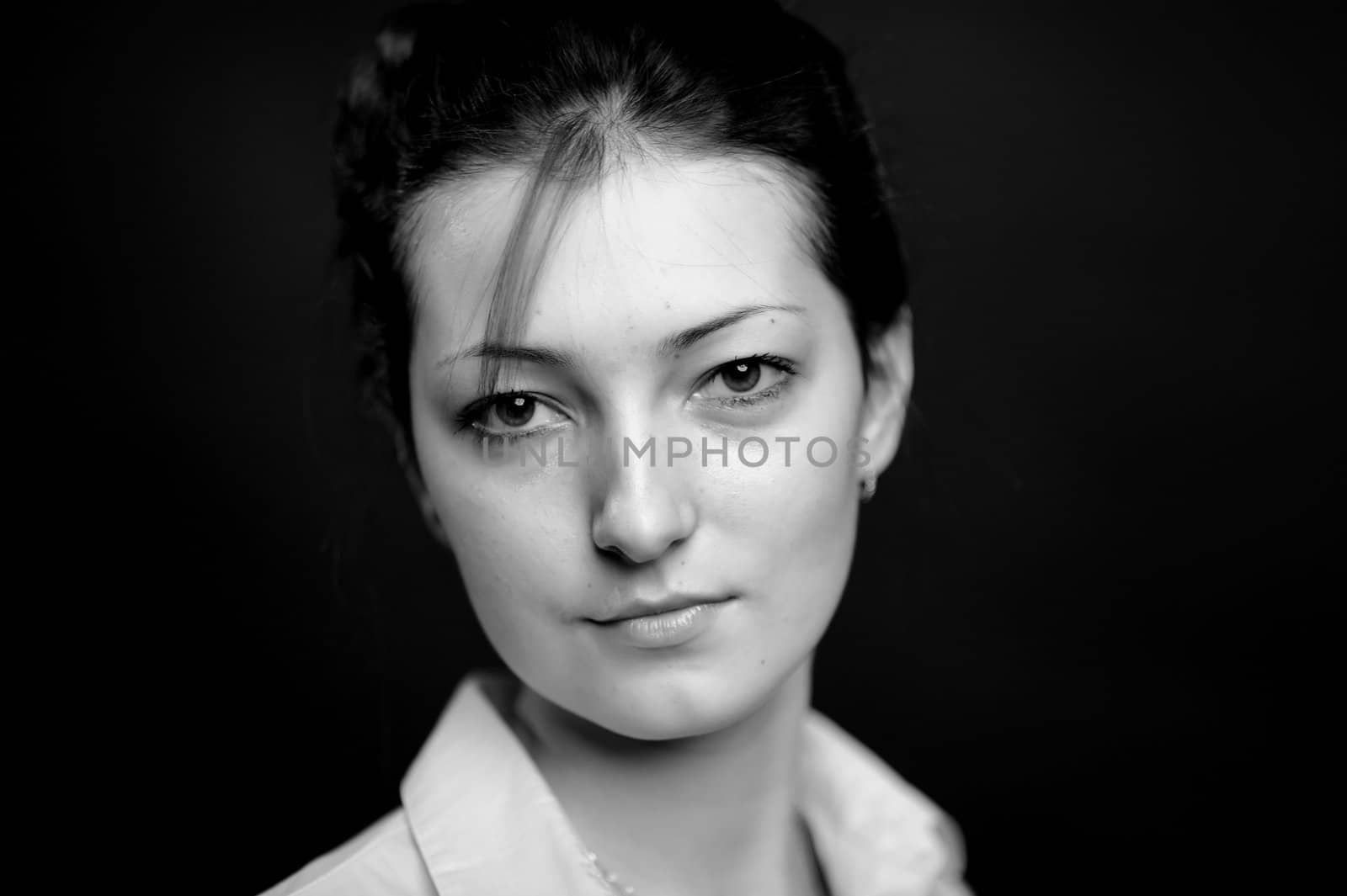 An image of a portrait of a beautiful young girl