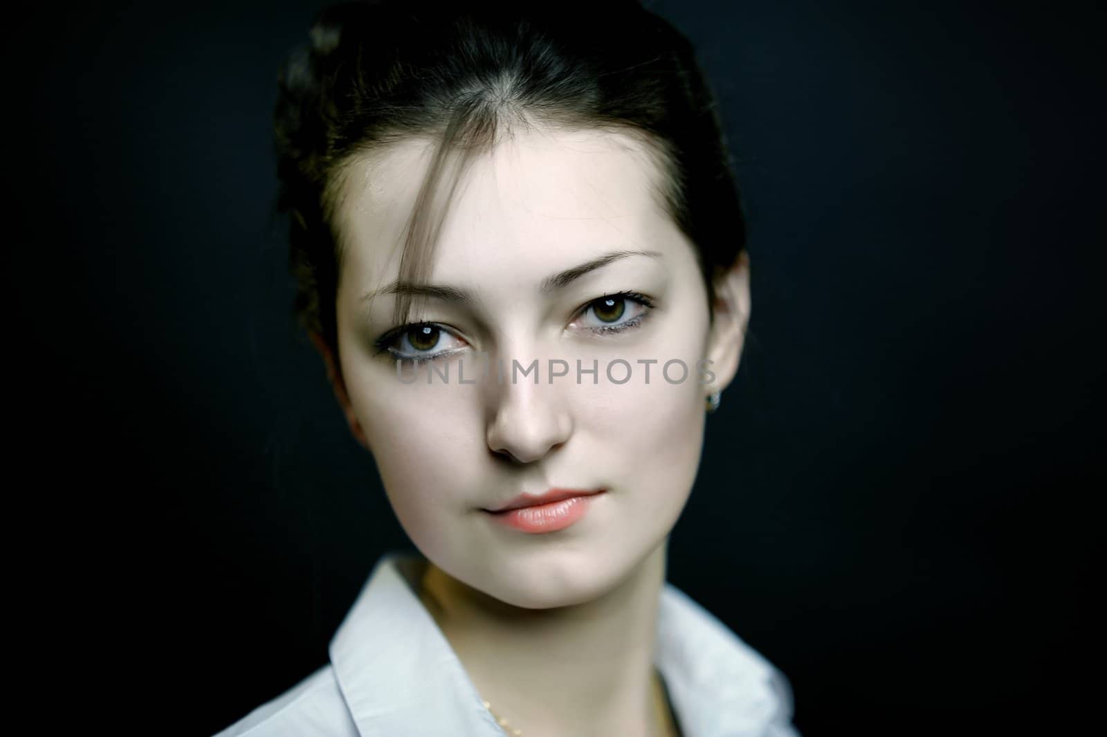 An image of a portrait of a beautiful young girl 