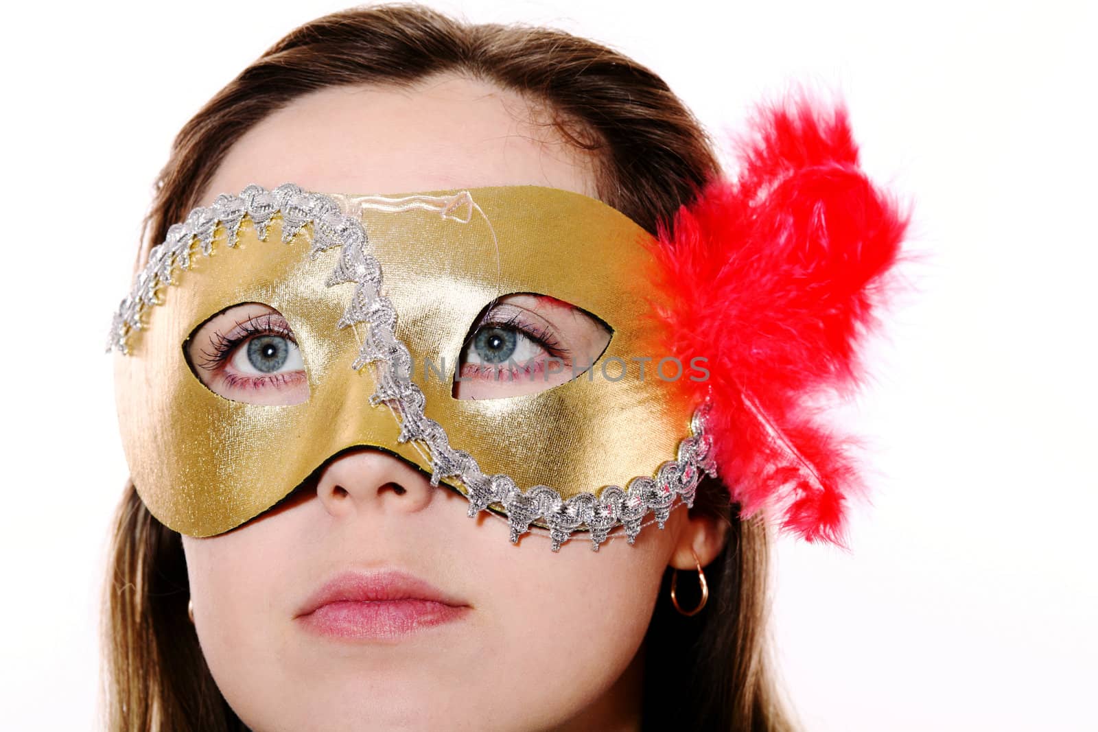 An image of a girl in mask 