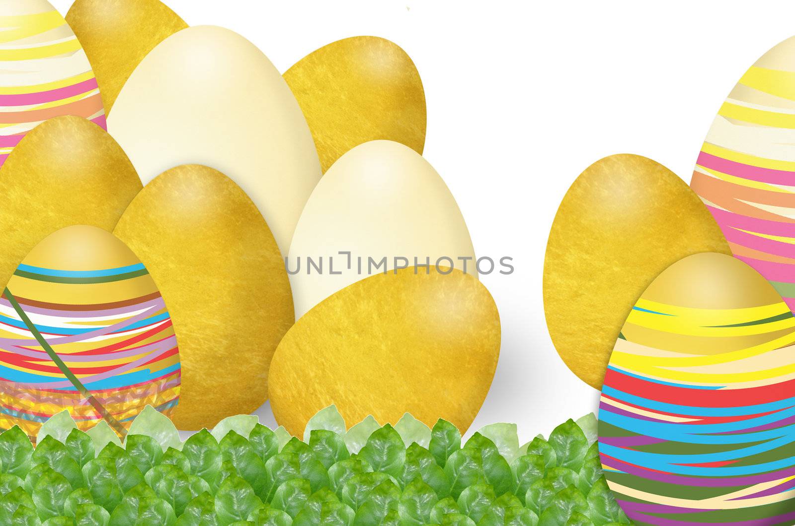 colorful eggs designed for fun easter