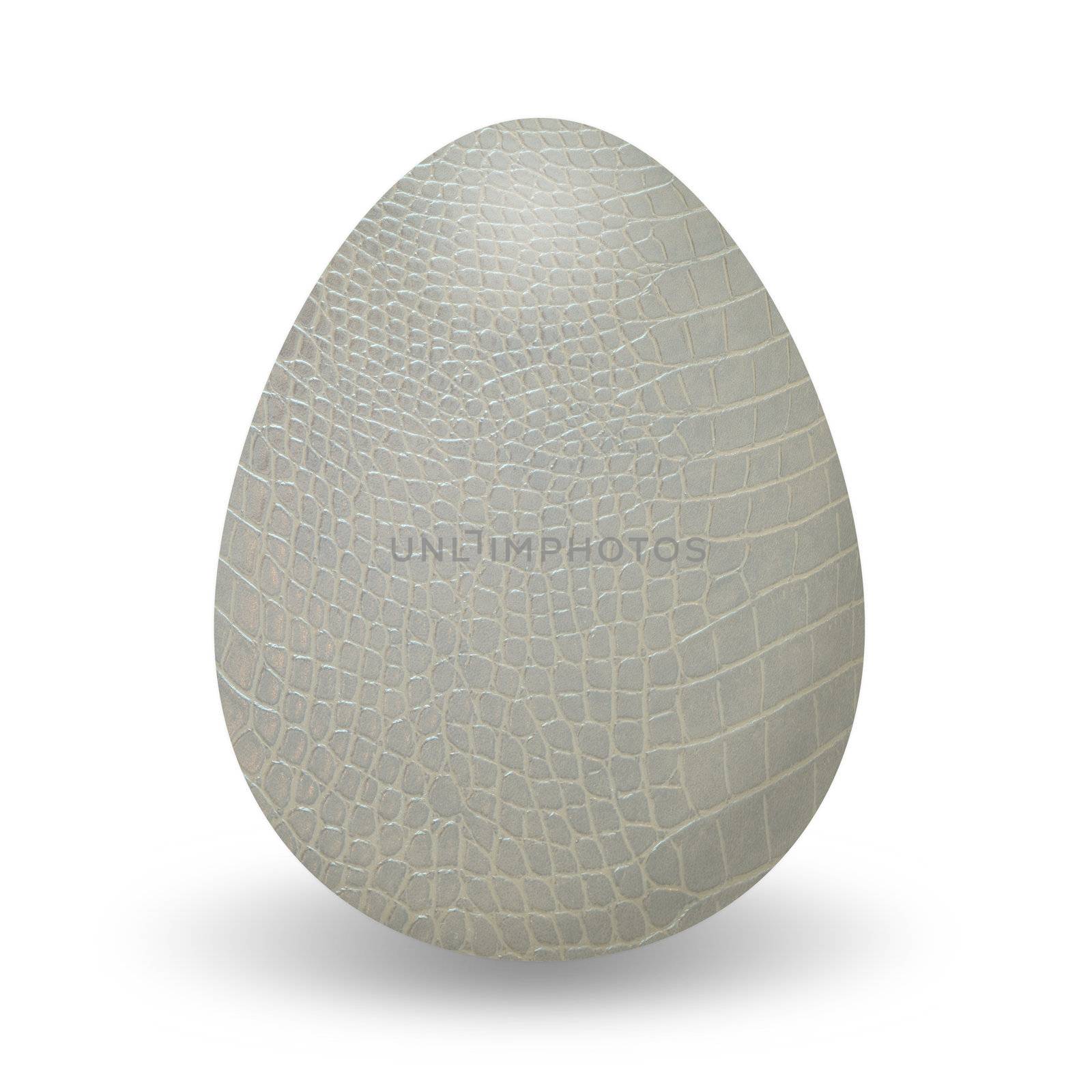 crocodile pattern , easter eggs on white background