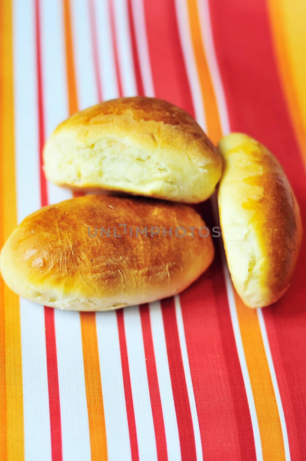 Traditional russian cuisine  - baked patties 